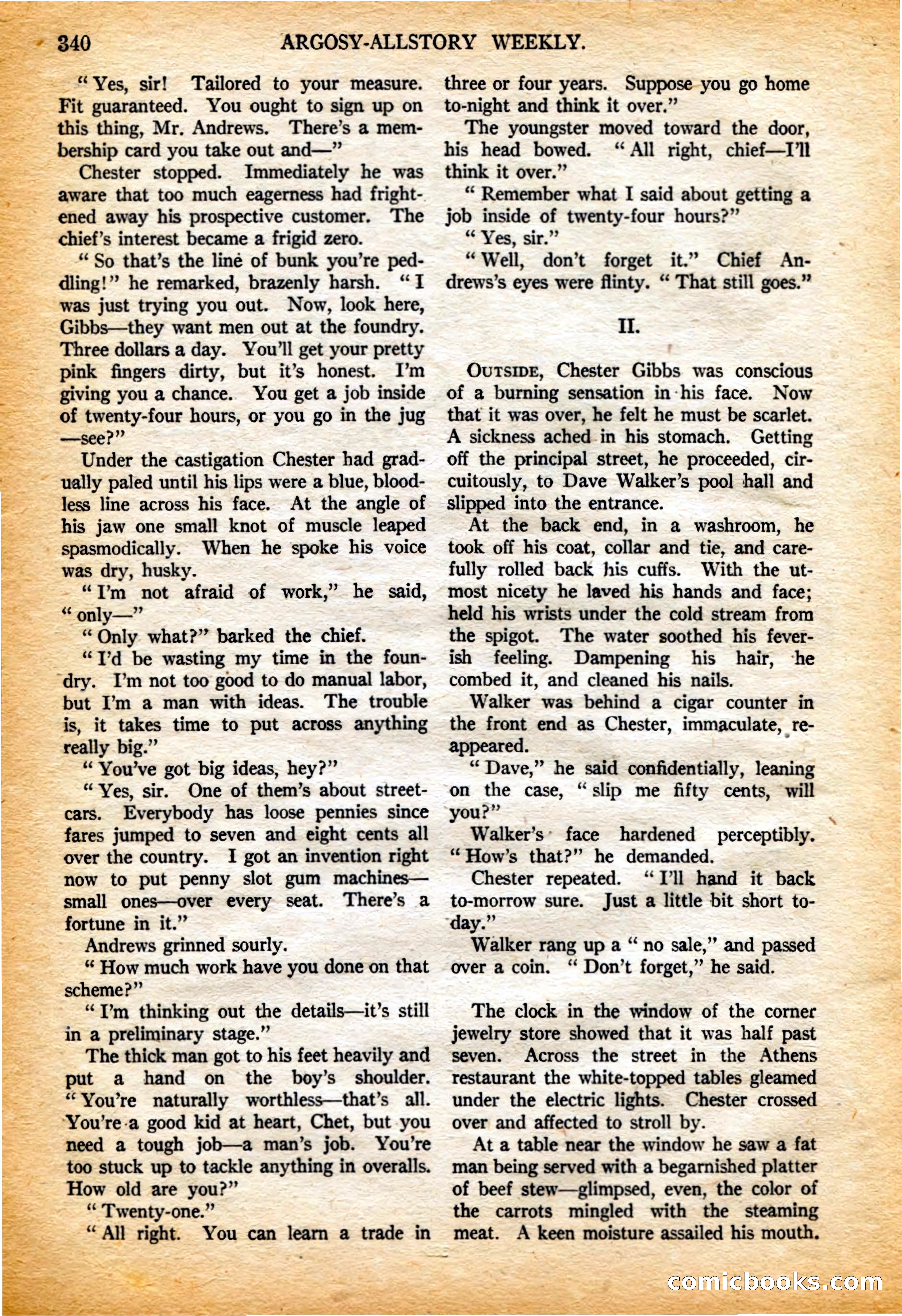 Argosy All-Story Weekly, 4 February 1922 — page 30 of 180