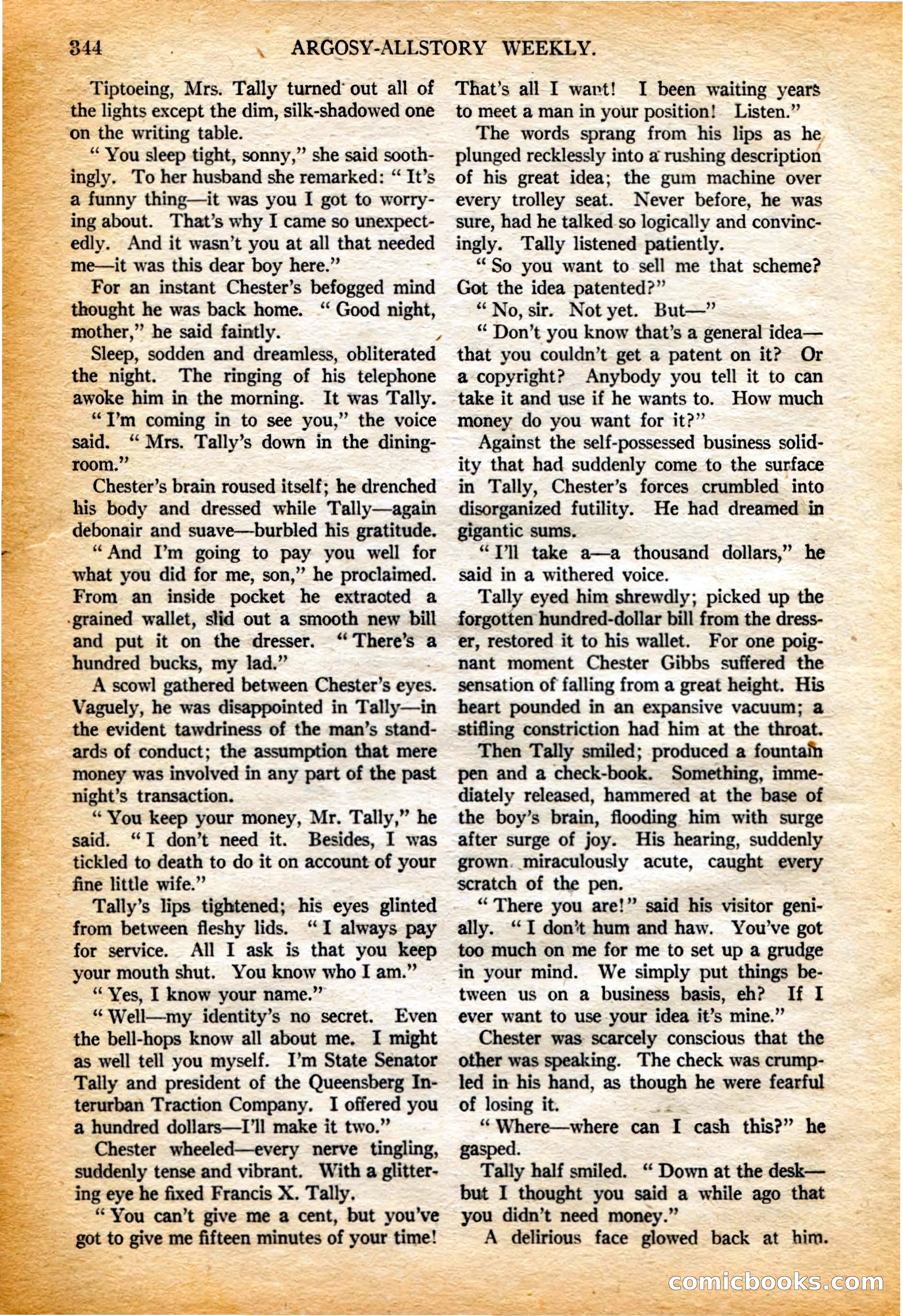 Argosy All-Story Weekly, 4 February 1922 — page 34 of 180