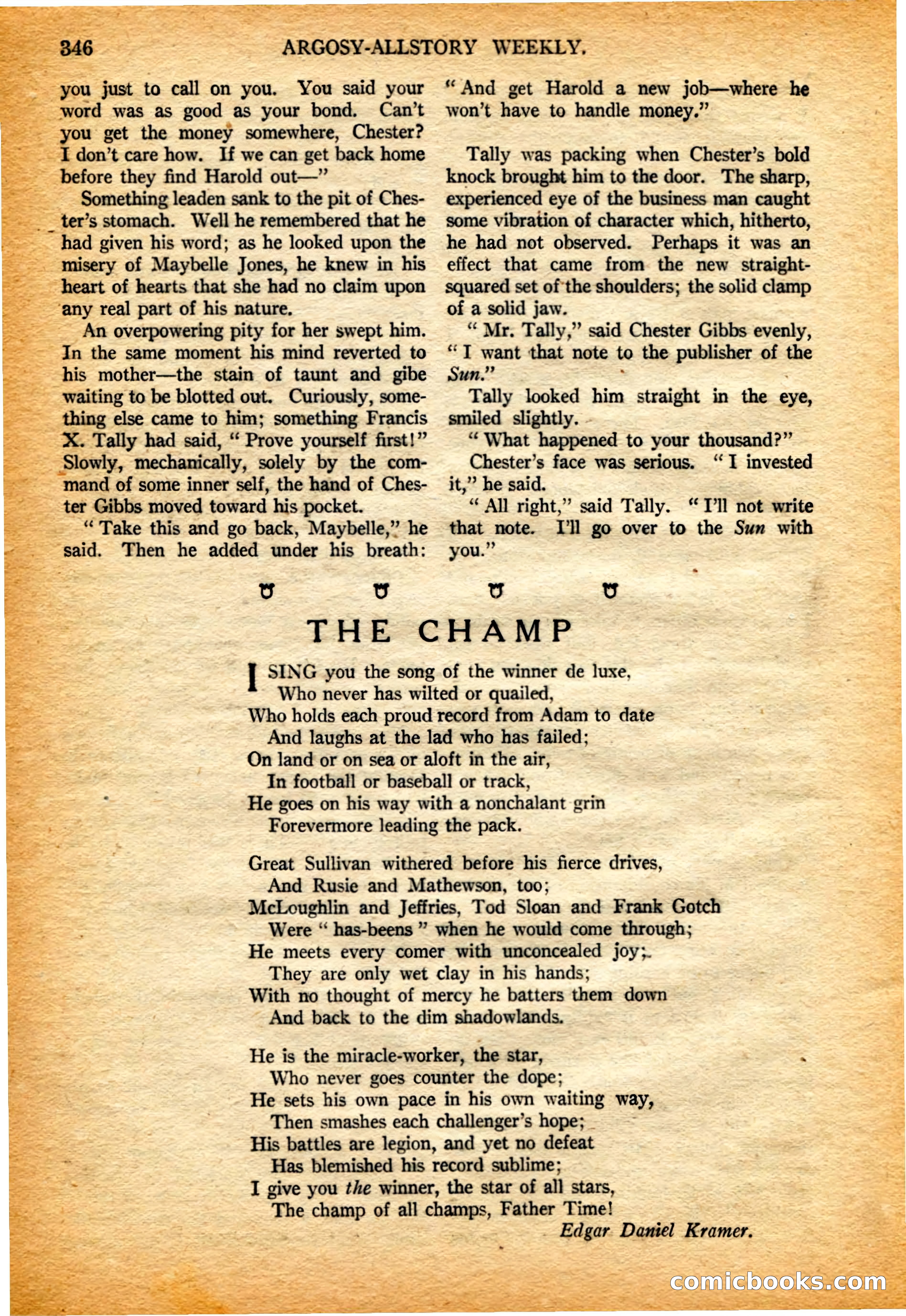 Argosy All-Story Weekly, 4 February 1922 — page 36 of 180