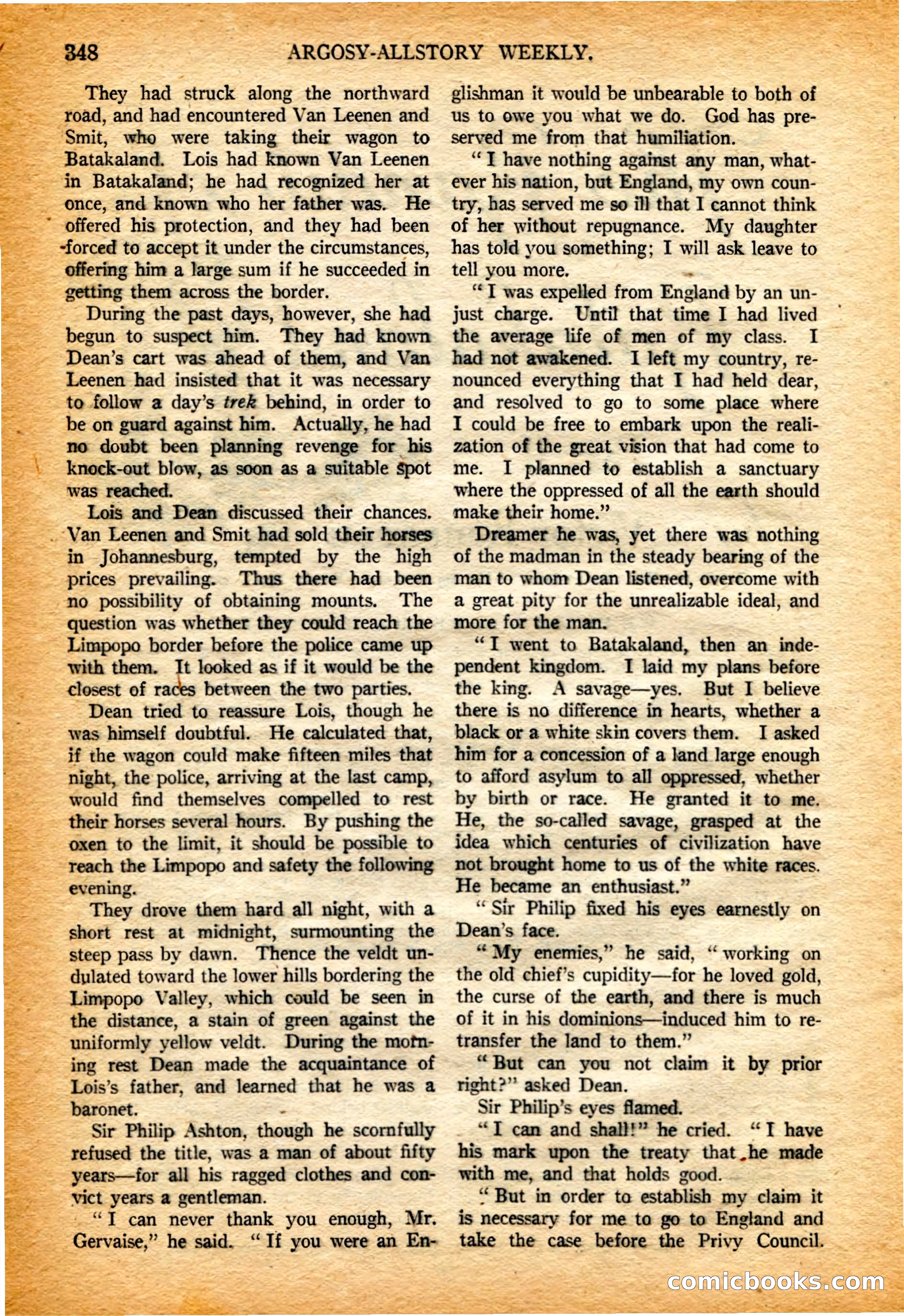 Argosy All-Story Weekly, 4 February 1922 — page 38 of 180