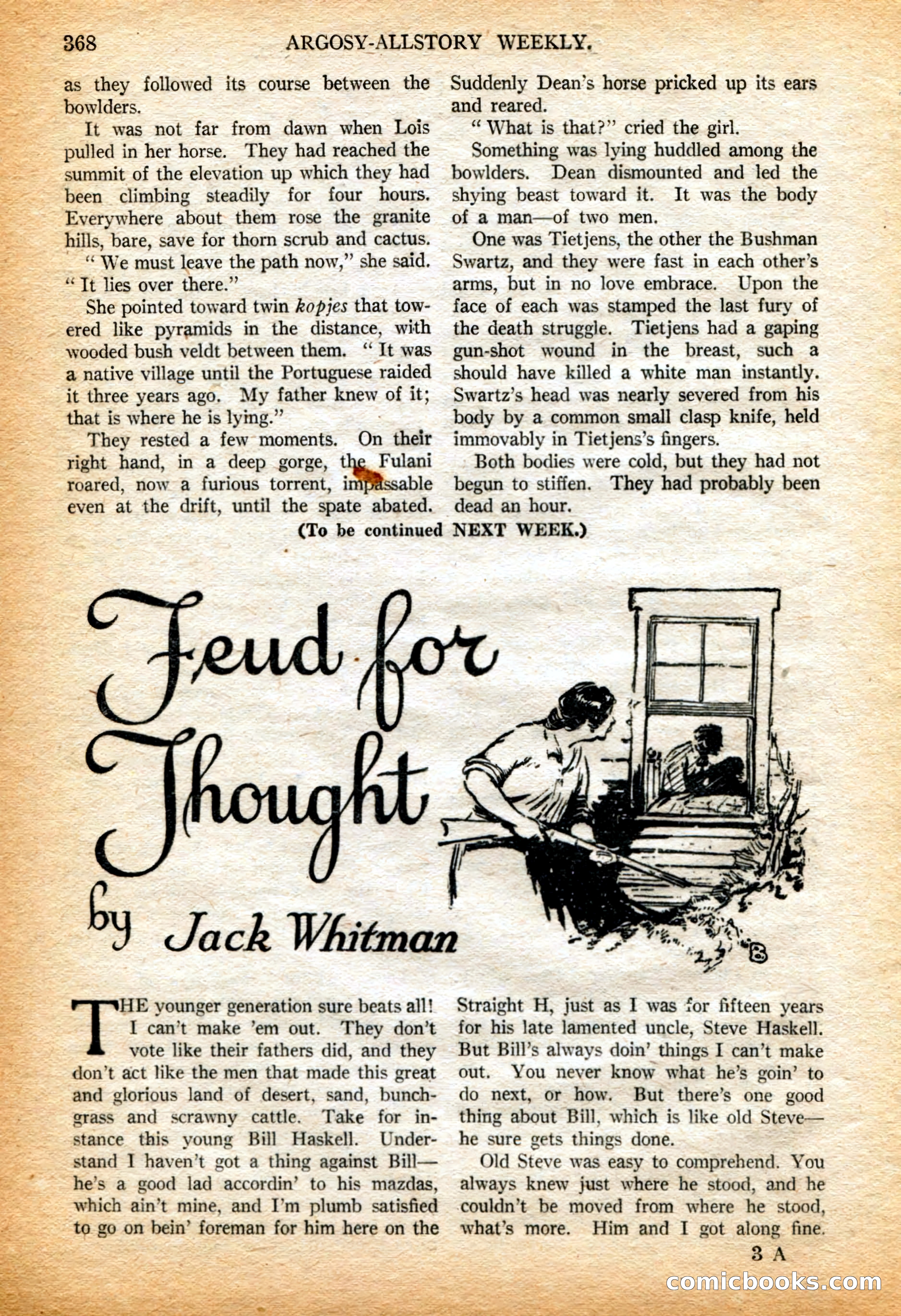 Argosy All-Story Weekly, 4 February 1922 — page 58 of 180