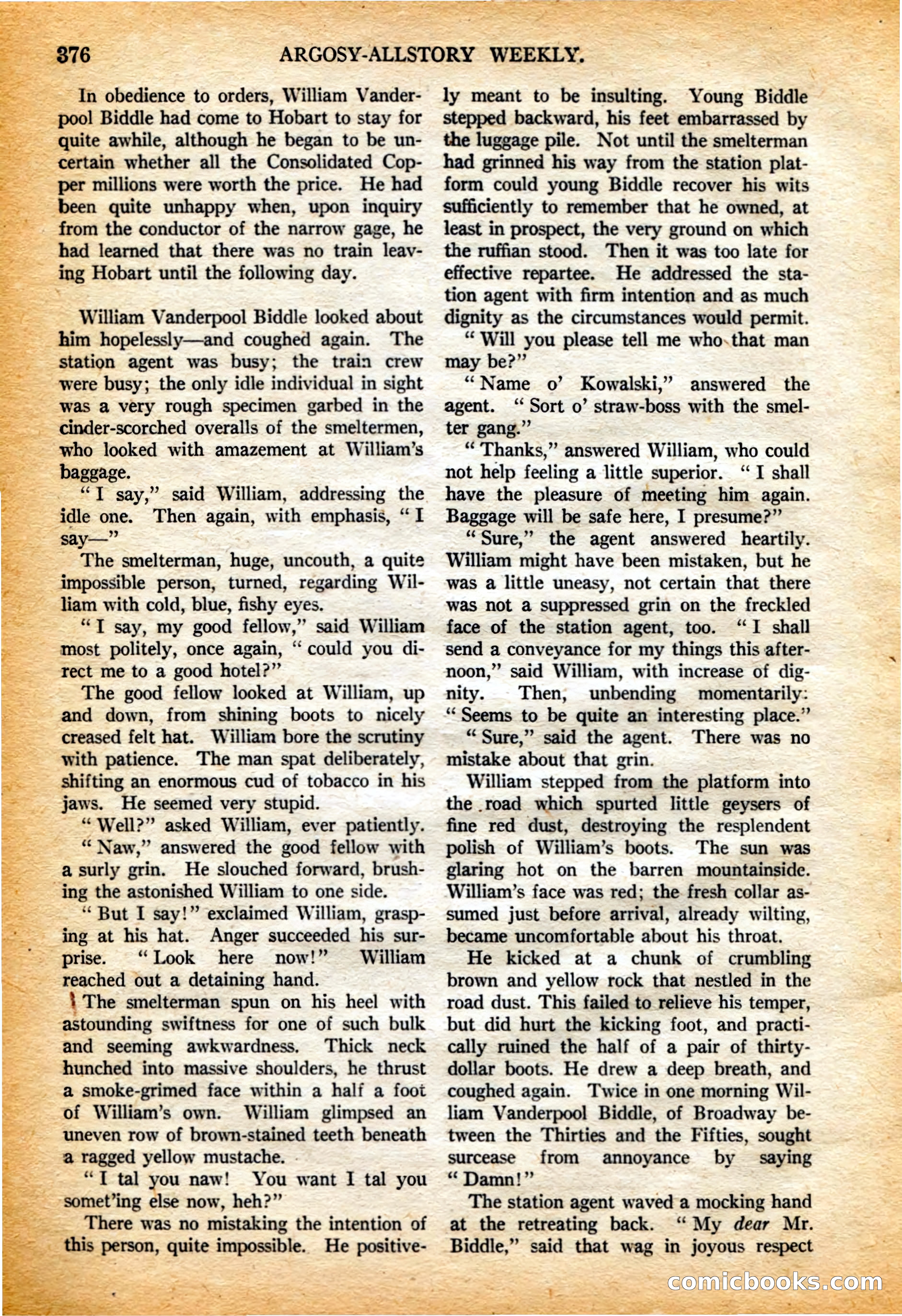 Argosy All-Story Weekly, 4 February 1922 — page 66 of 180