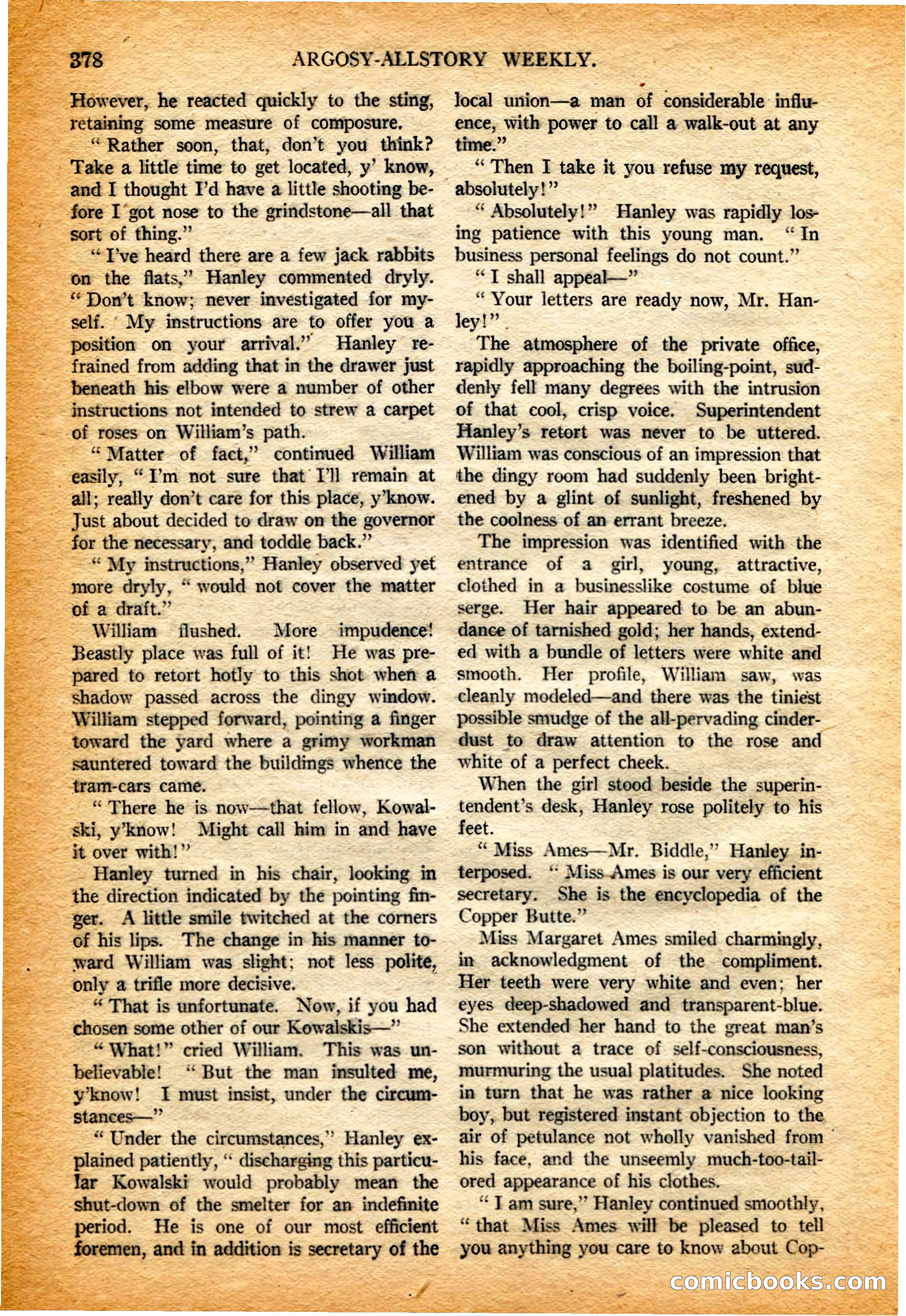 Argosy All-Story Weekly, 4 February 1922 — page 68 of 180