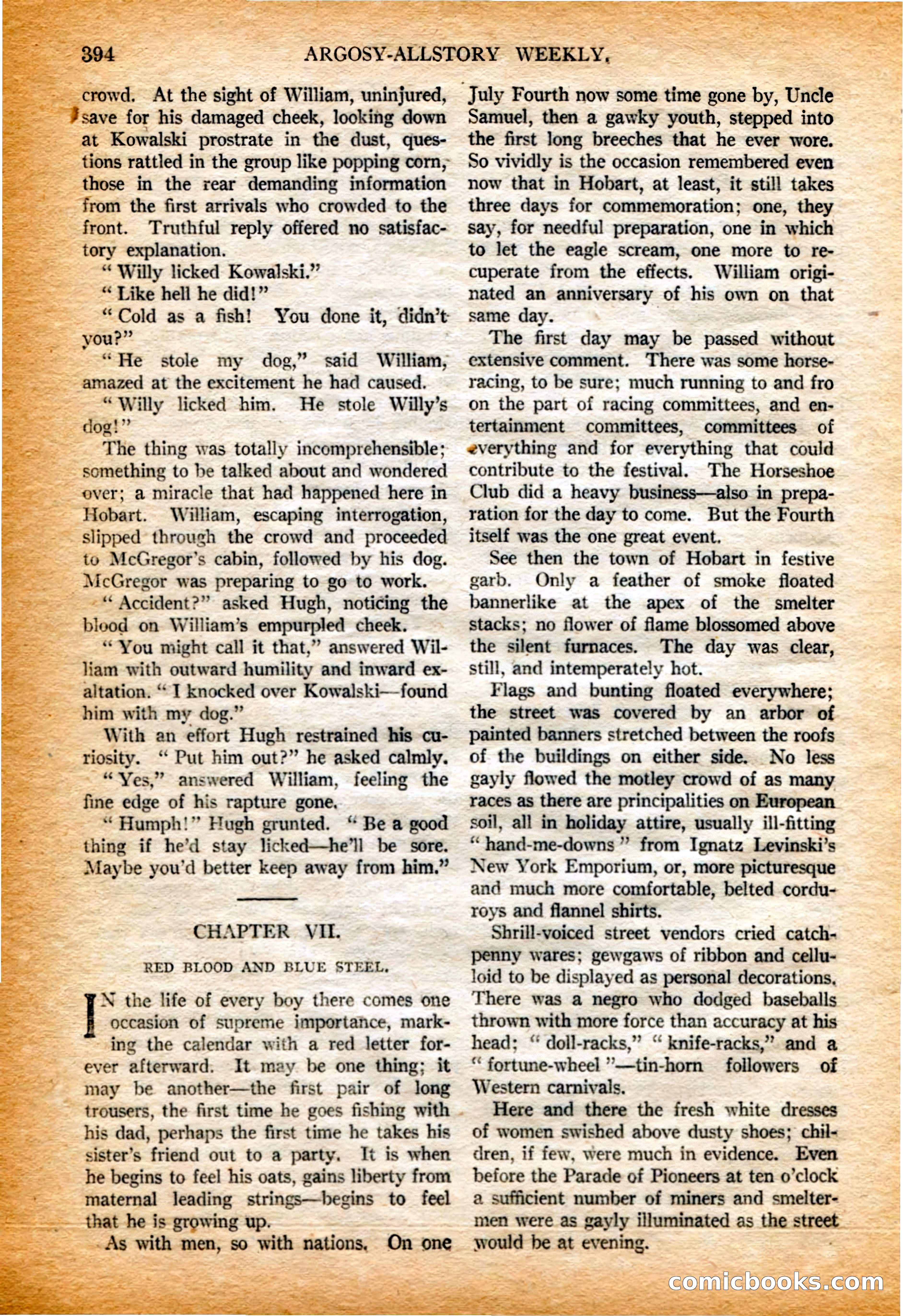 Argosy All-Story Weekly, 4 February 1922 — page 84 of 180