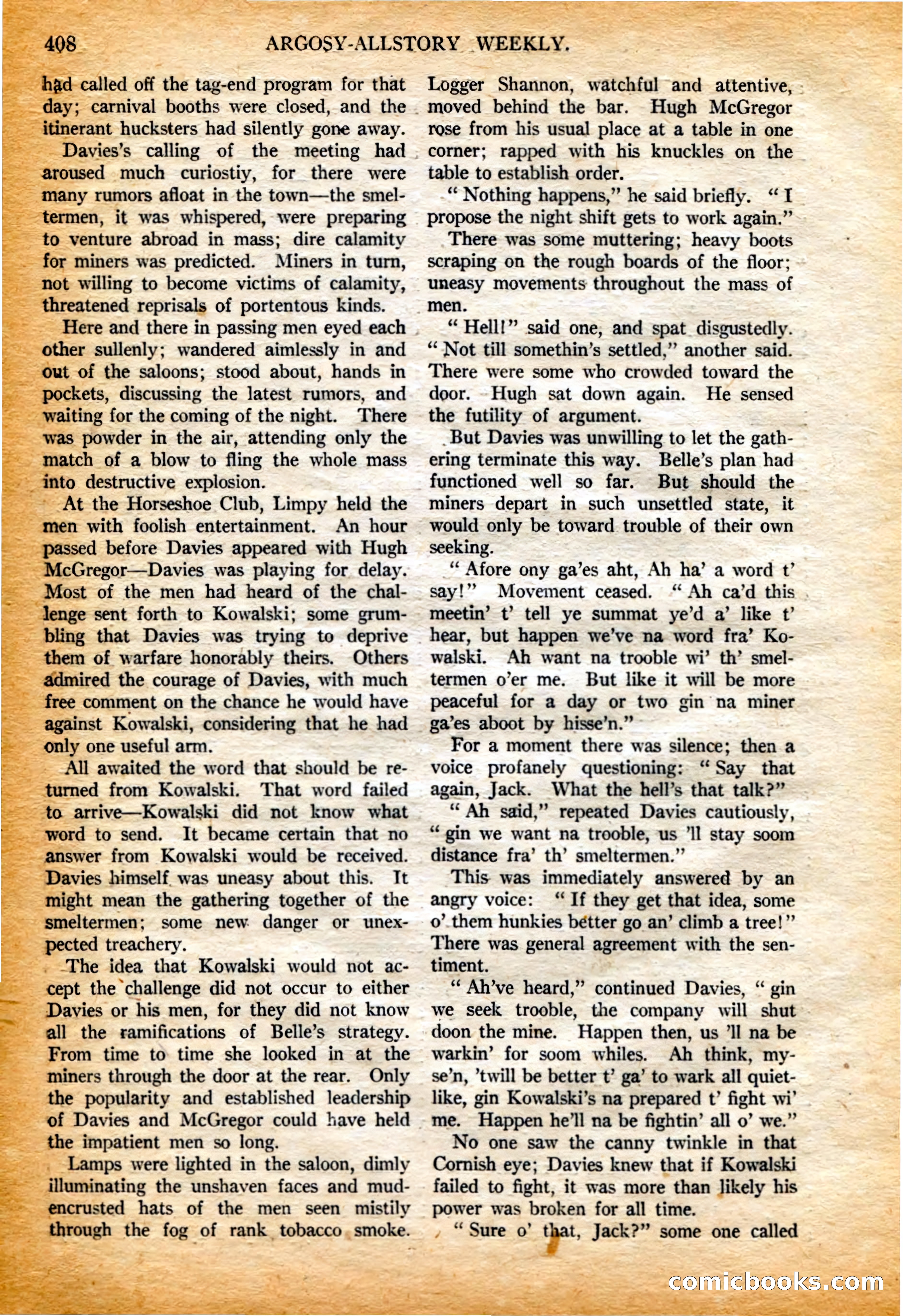 Argosy All-Story Weekly, 4 February 1922 — page 98 of 180