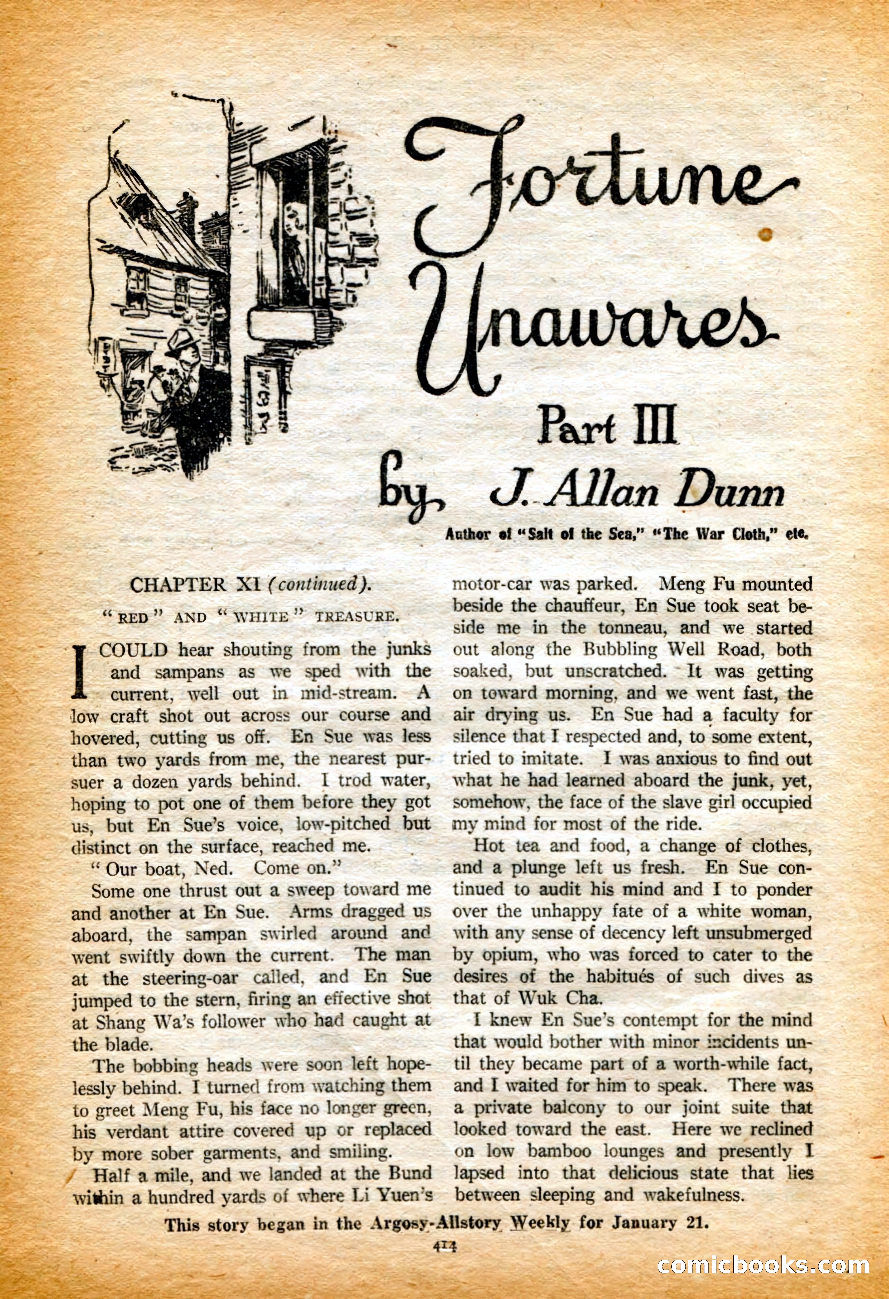 Argosy All-Story Weekly, 4 February 1922 — page 104 of 180