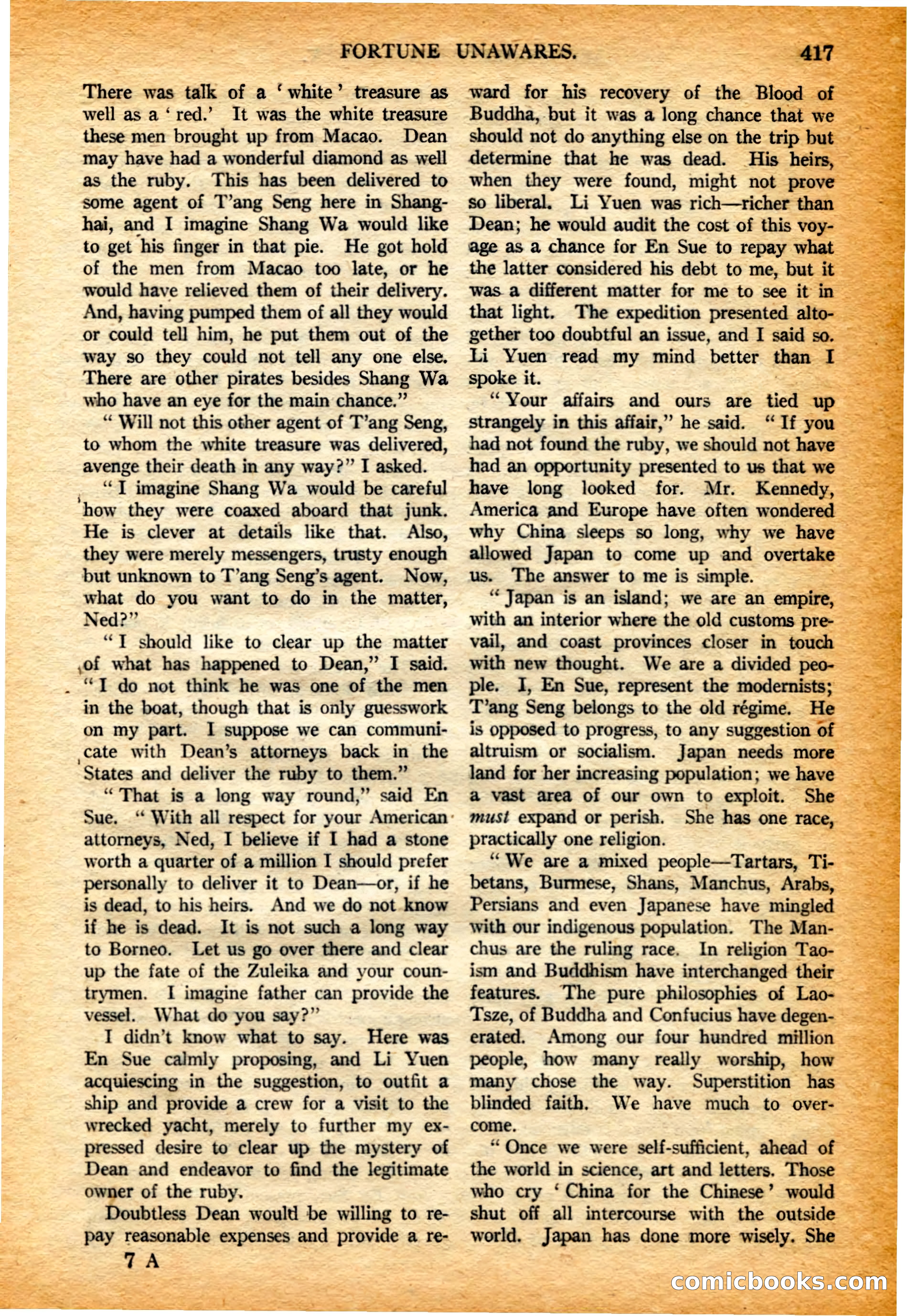 Argosy All-Story Weekly, 4 February 1922 — page 107 of 180