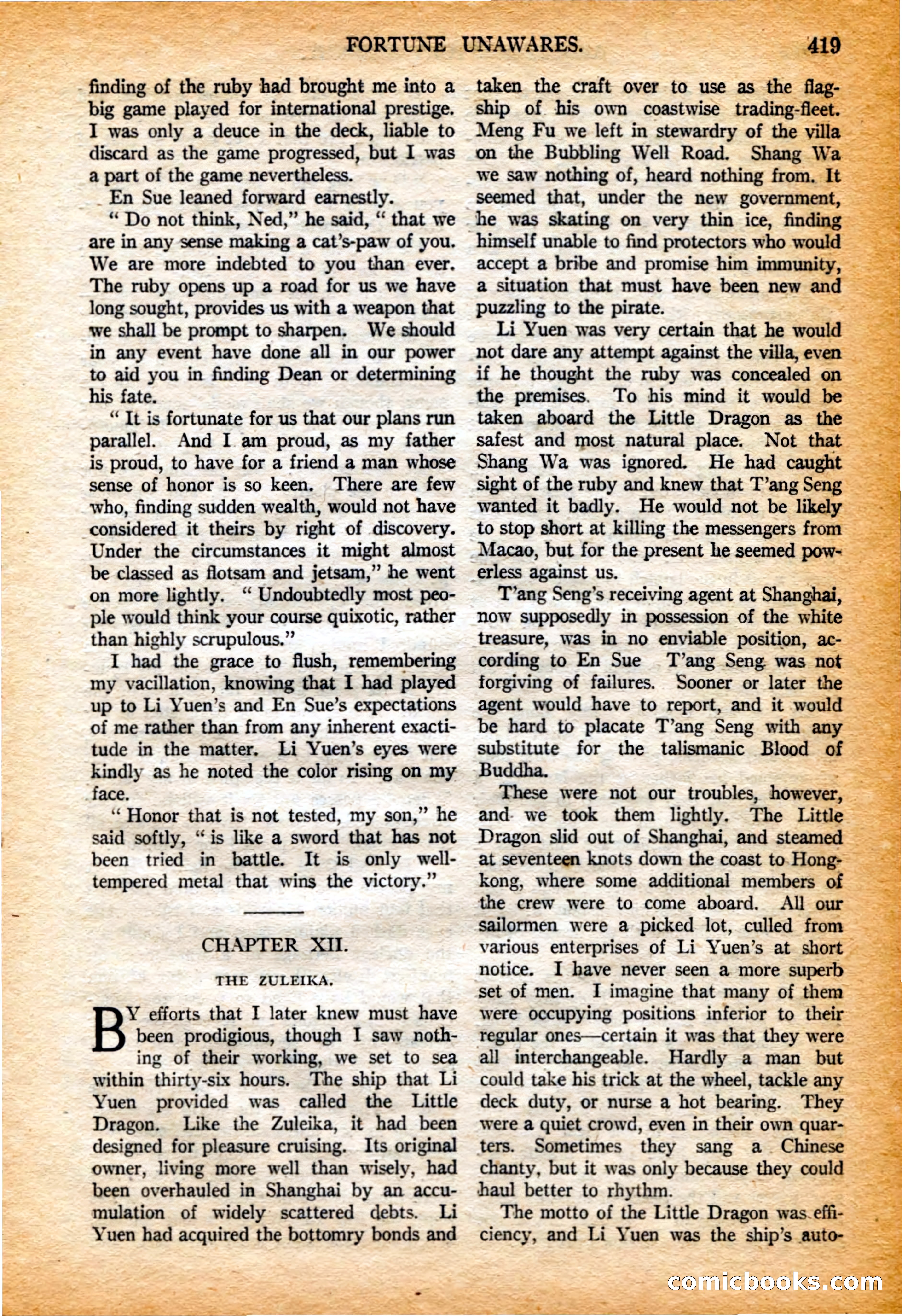 Argosy All-Story Weekly, 4 February 1922 — page 109 of 180