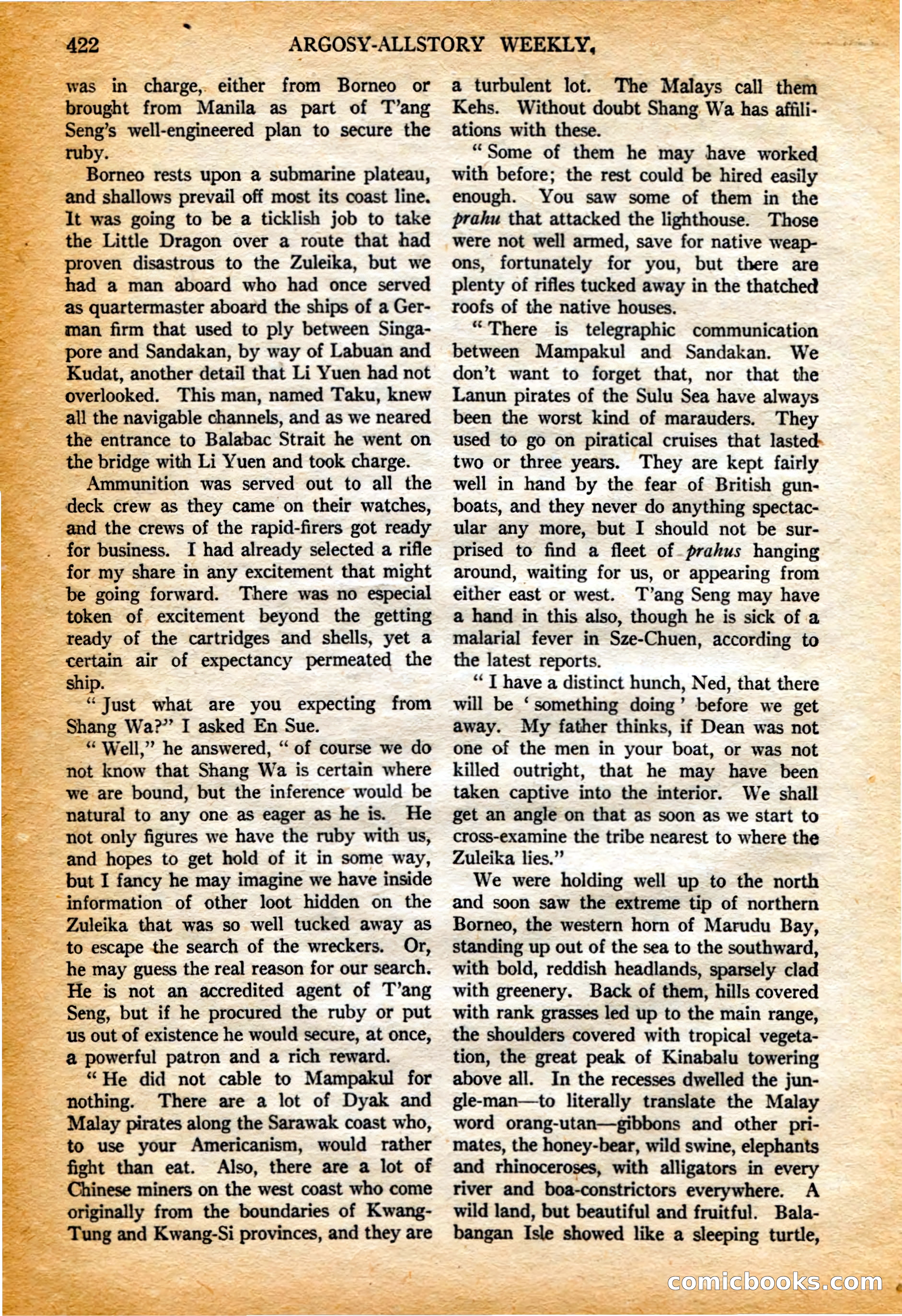 Argosy All-Story Weekly, 4 February 1922 — page 112 of 180