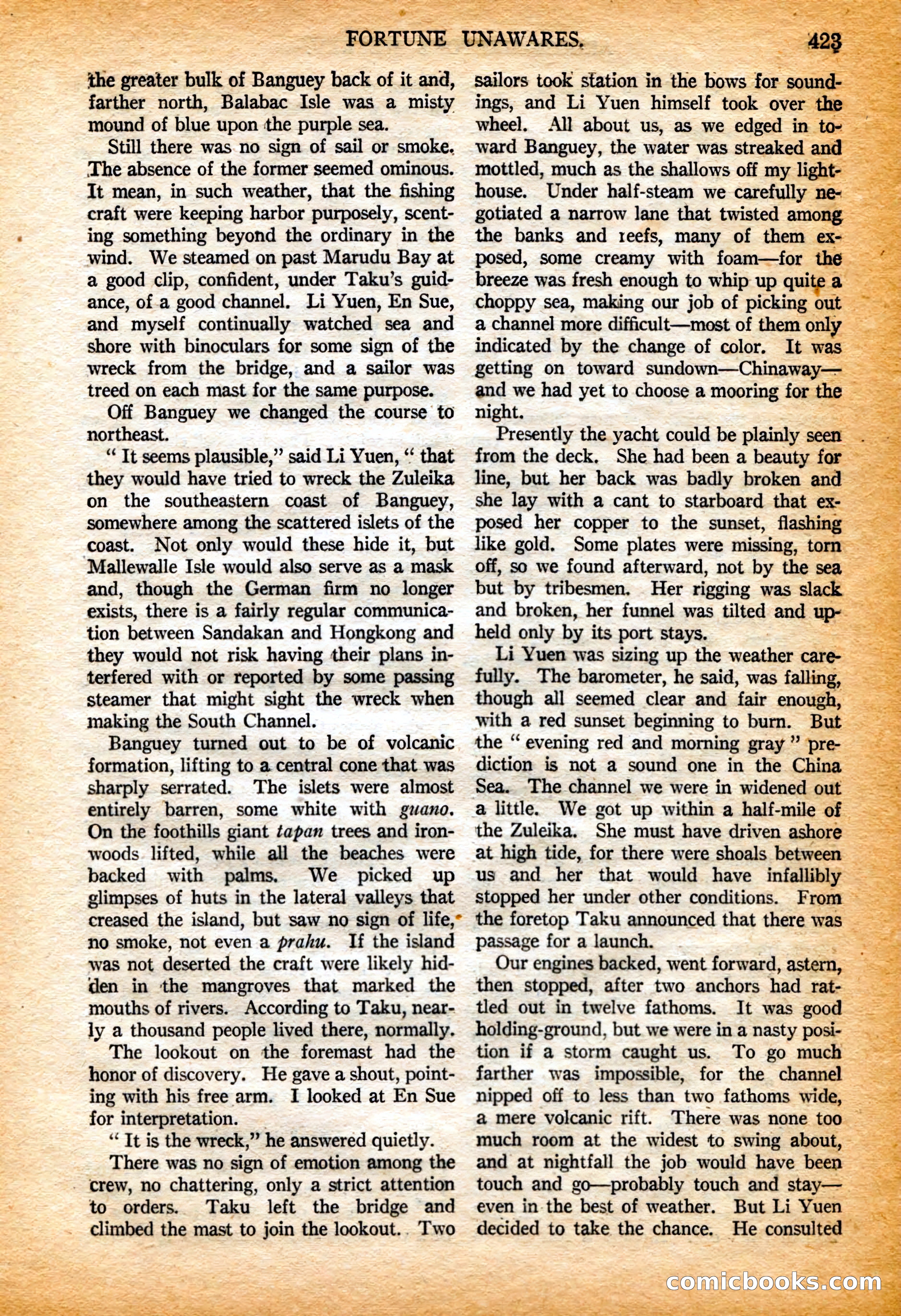 Argosy All-Story Weekly, 4 February 1922 — page 113 of 180