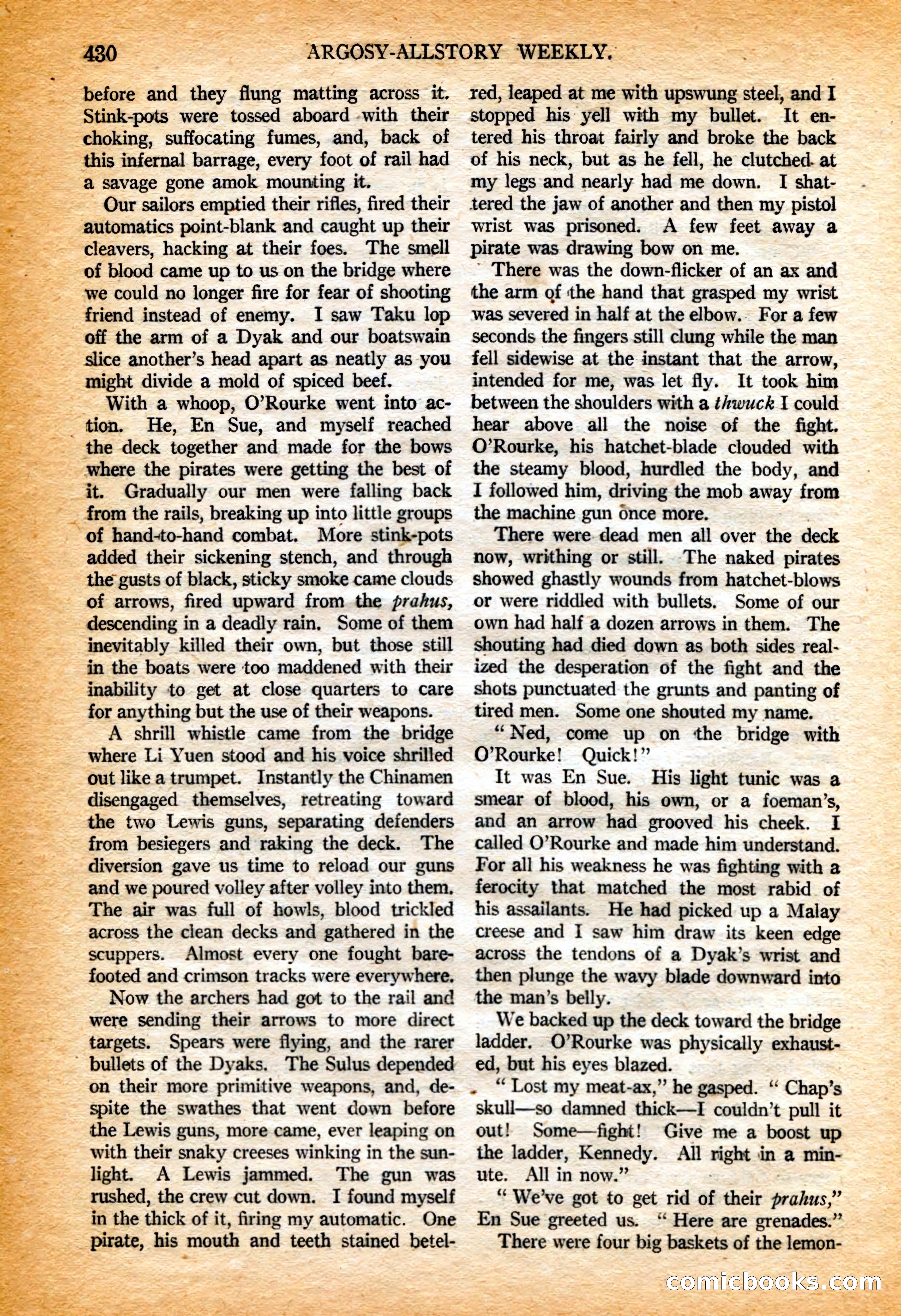 Argosy All-Story Weekly, 4 February 1922 — page 120 of 180