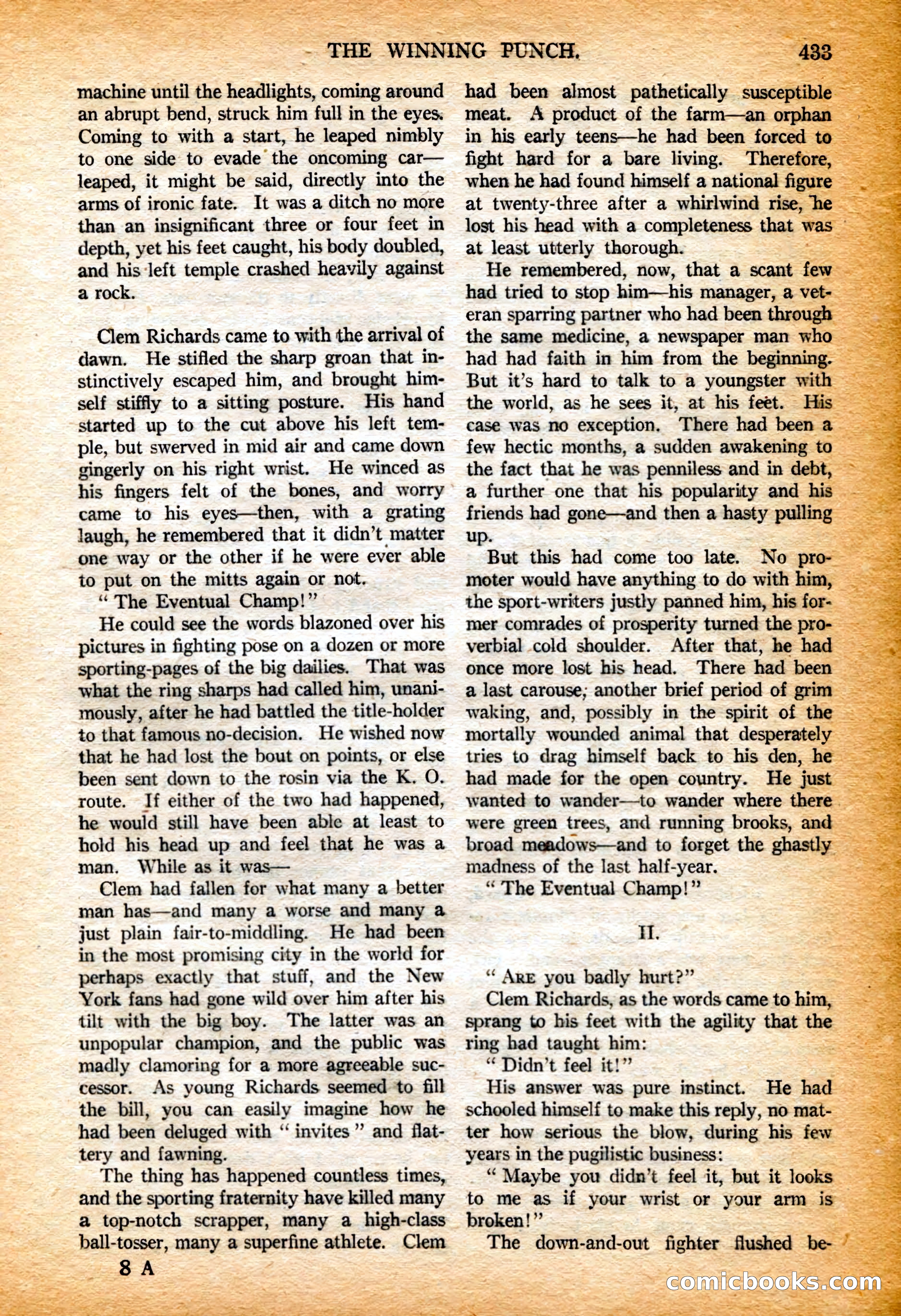 Argosy All-Story Weekly, 4 February 1922 — page 123 of 180