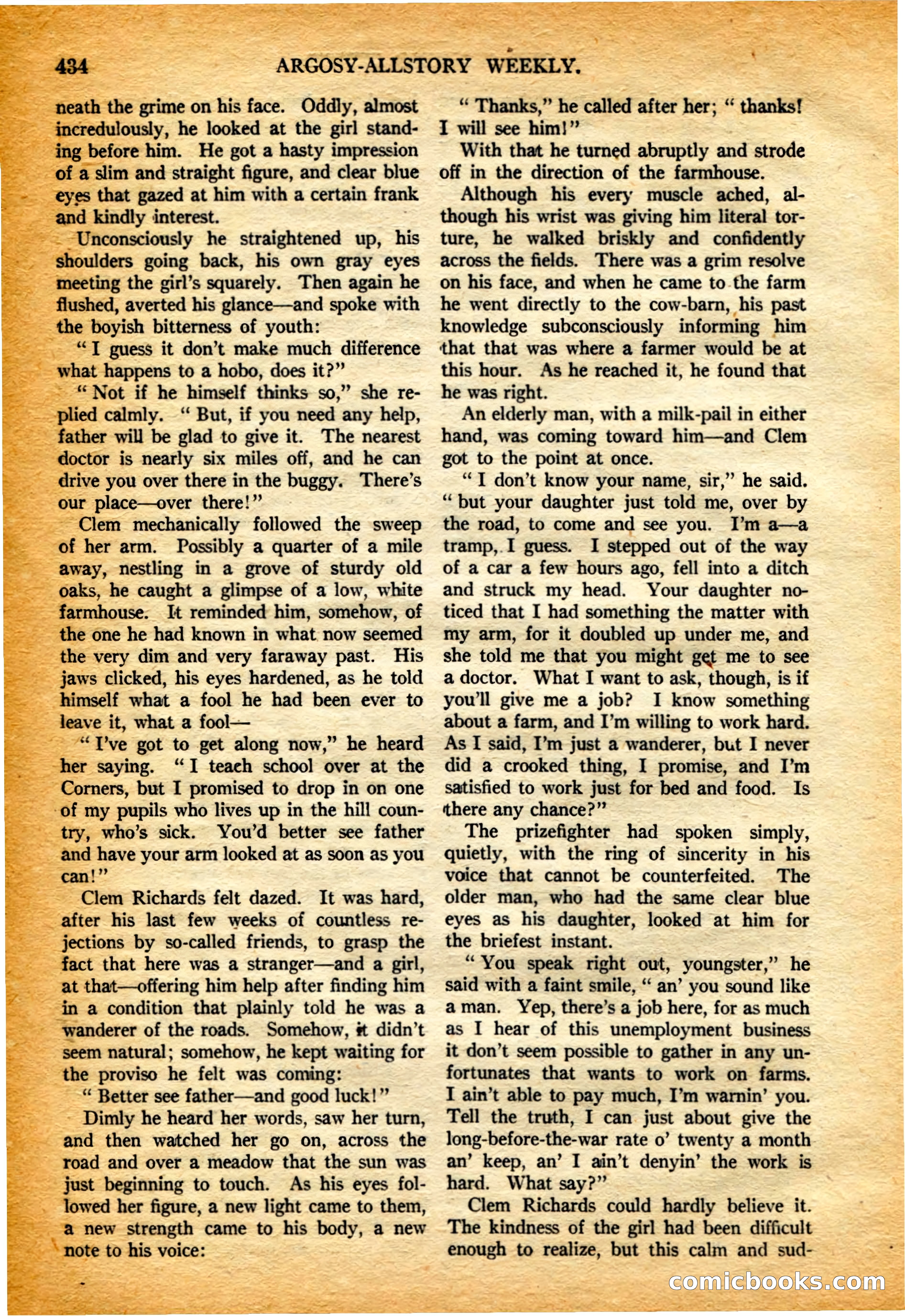 Argosy All-Story Weekly, 4 February 1922 — page 124 of 180