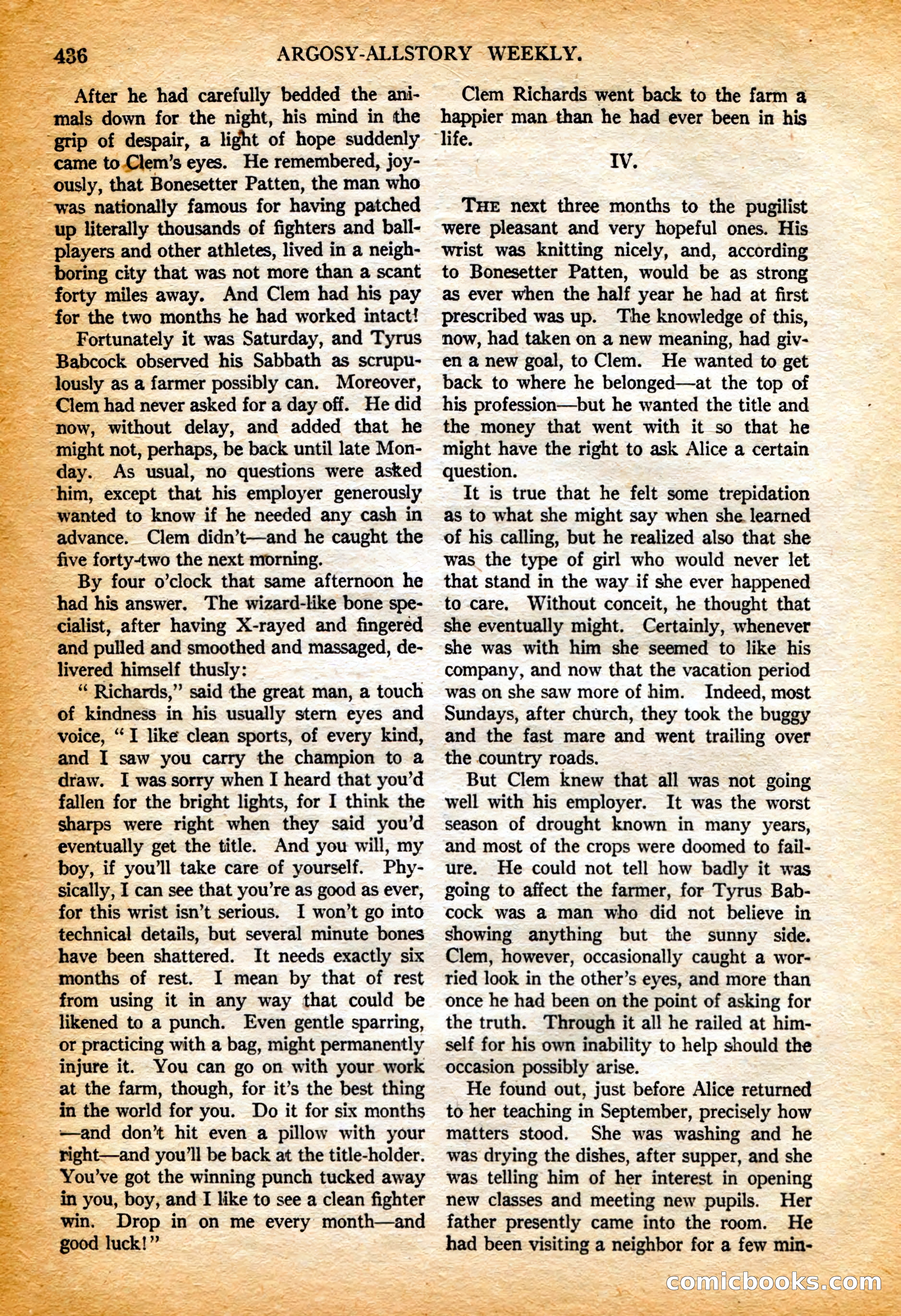 Argosy All-Story Weekly, 4 February 1922 — page 126 of 180