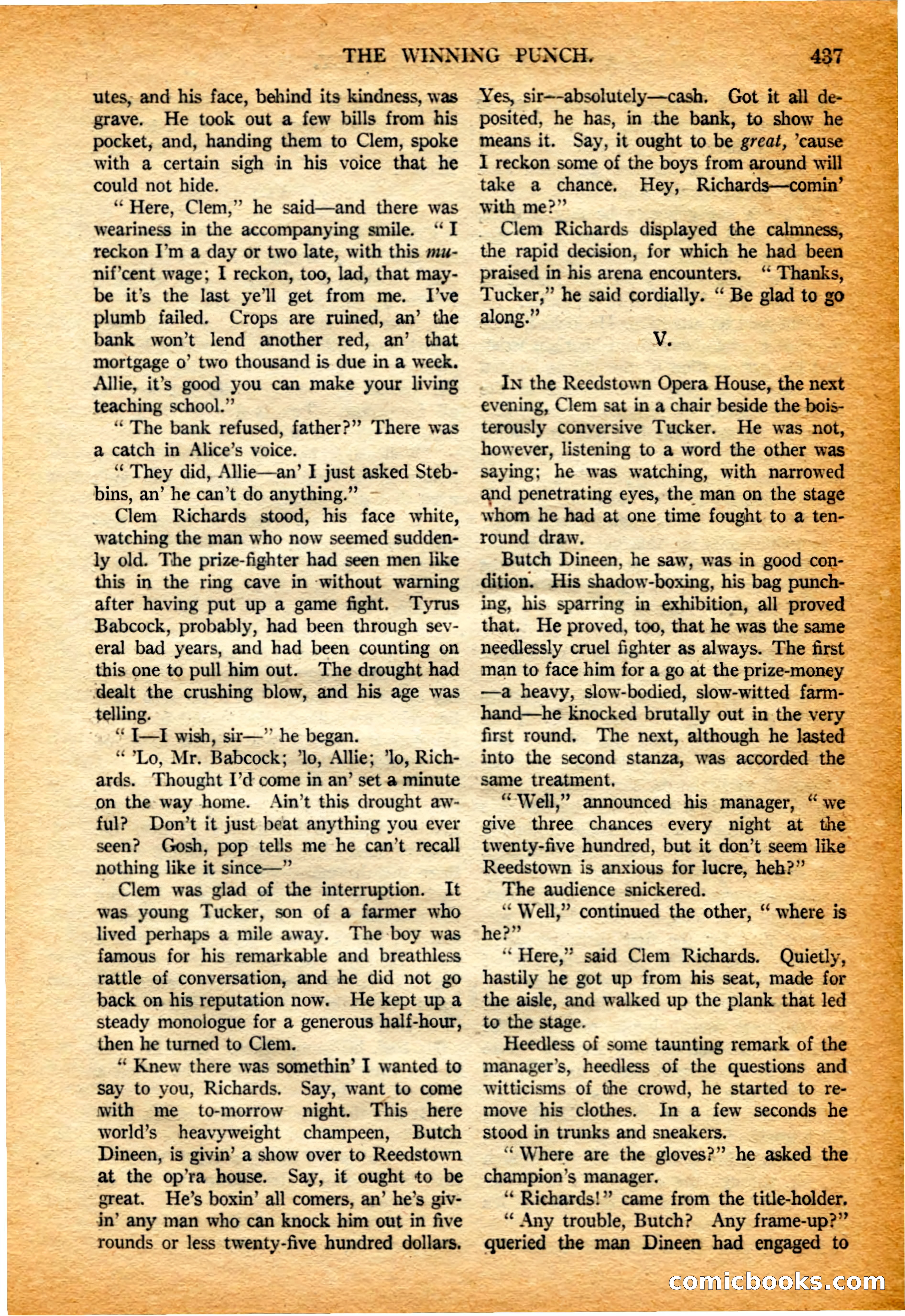 Argosy All-Story Weekly, 4 February 1922 — page 127 of 180
