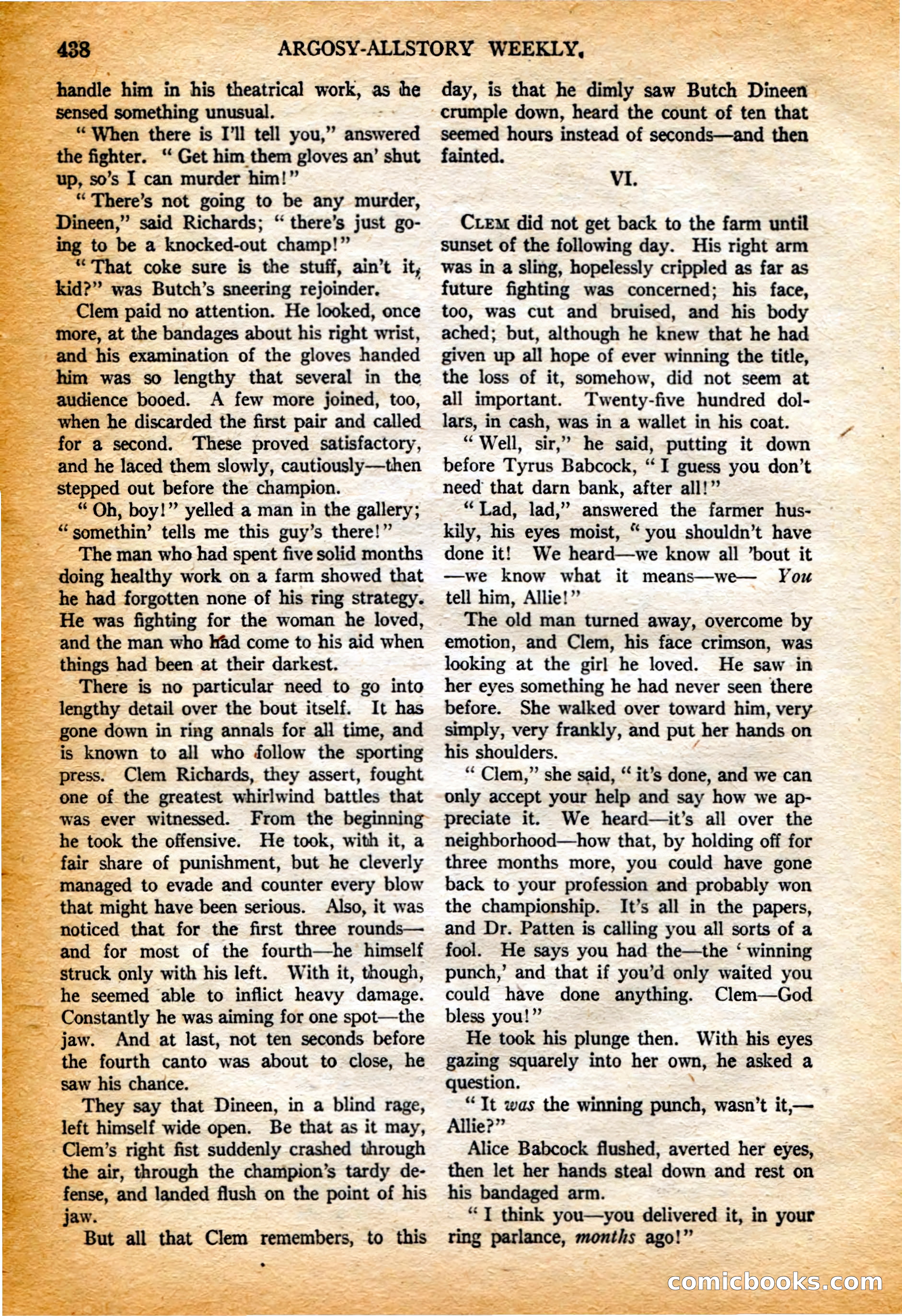 Argosy All-Story Weekly, 4 February 1922 — page 128 of 180