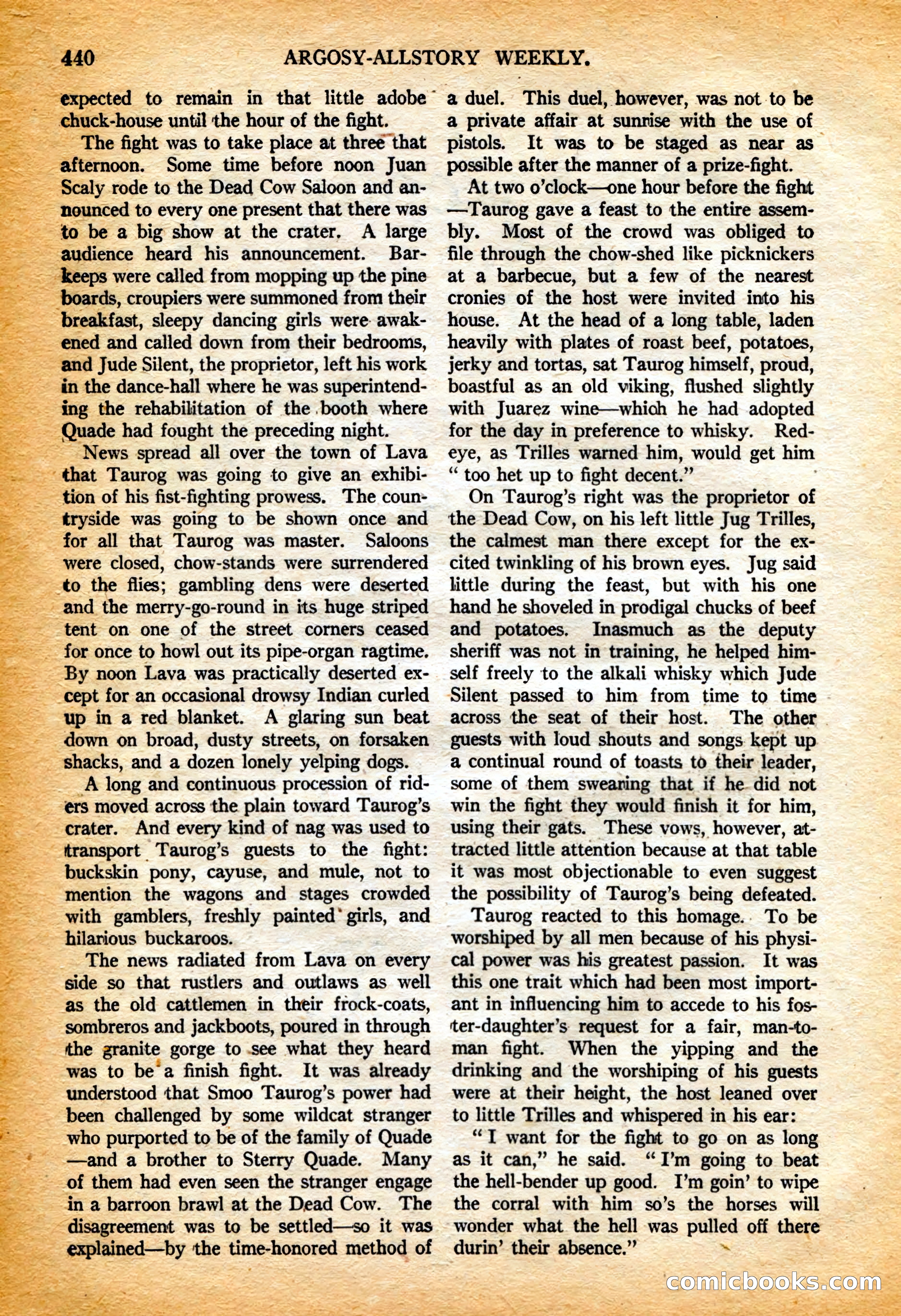 Argosy All-Story Weekly, 4 February 1922 — page 130 of 180