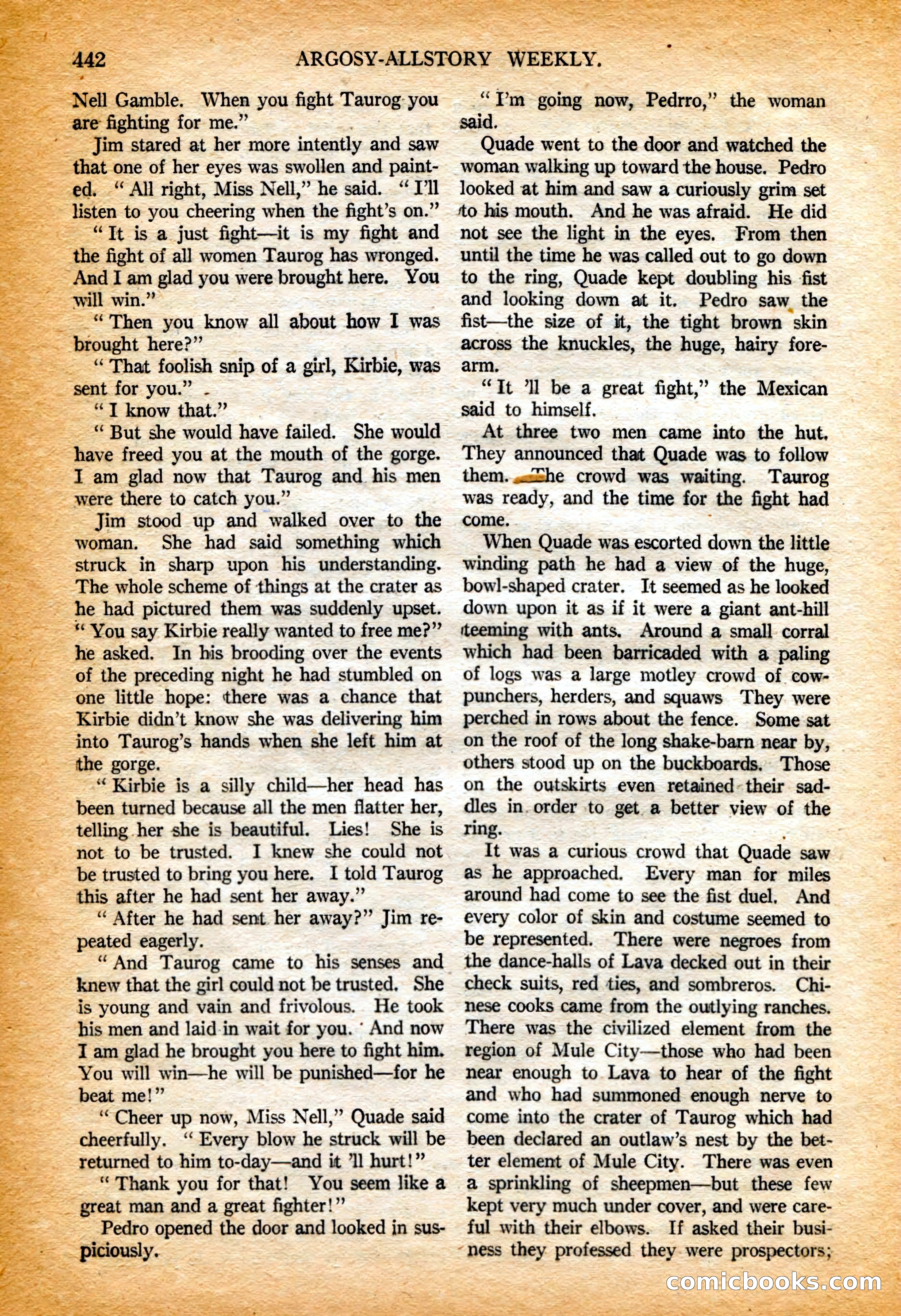 Argosy All-Story Weekly, 4 February 1922 — page 132 of 180
