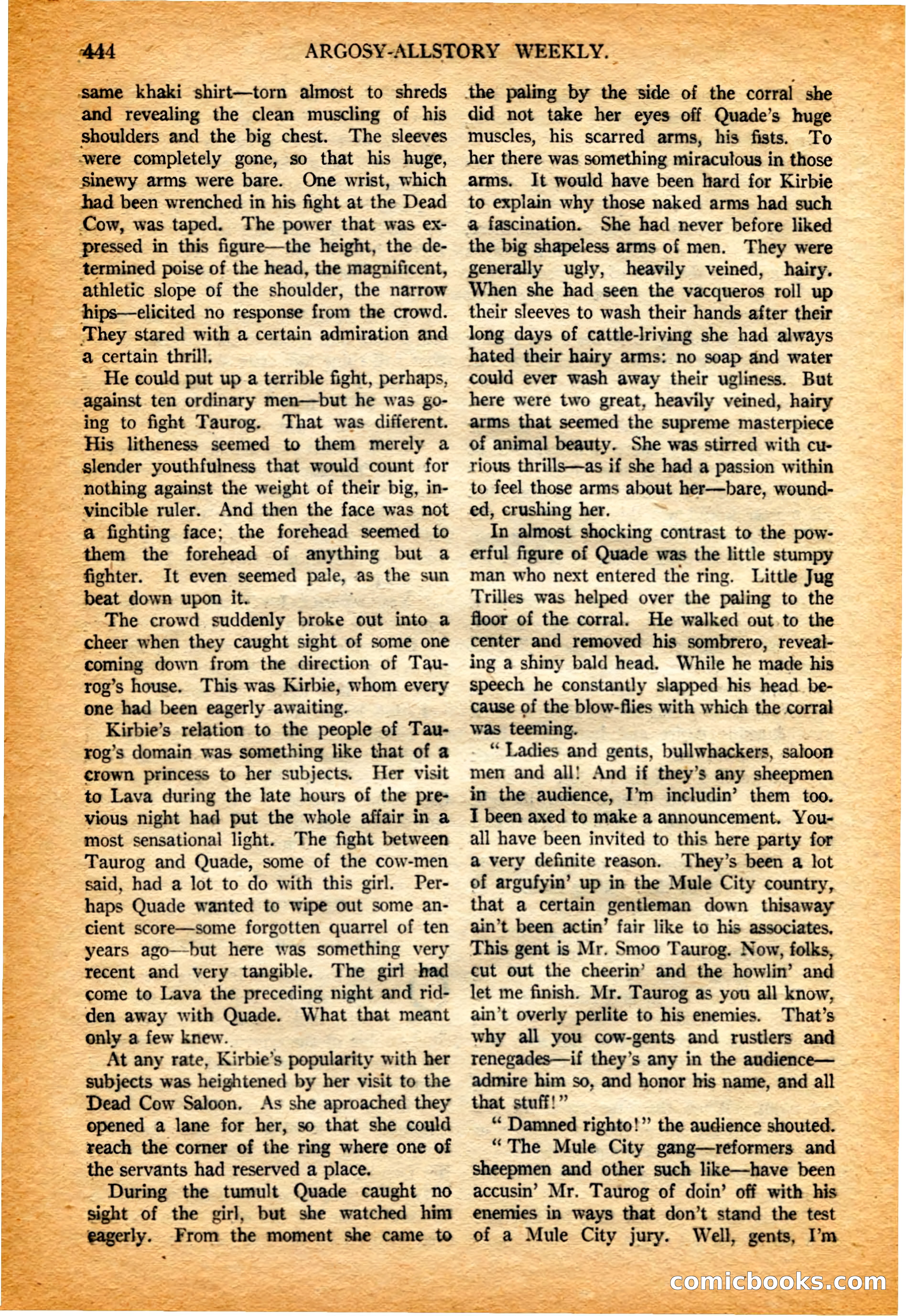 Argosy All-Story Weekly, 4 February 1922 — page 134 of 180