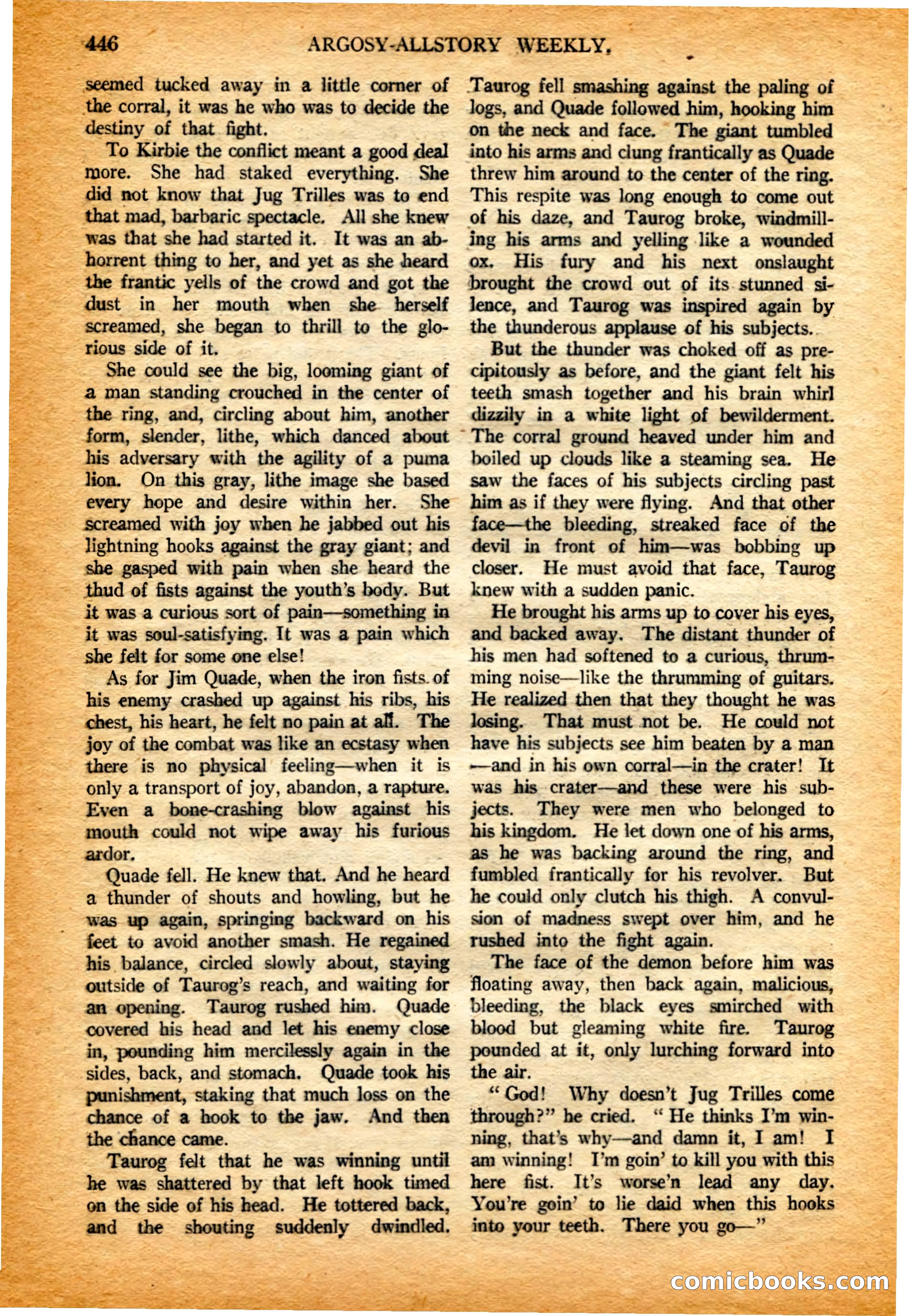 Argosy All-Story Weekly, 4 February 1922 — page 136 of 180