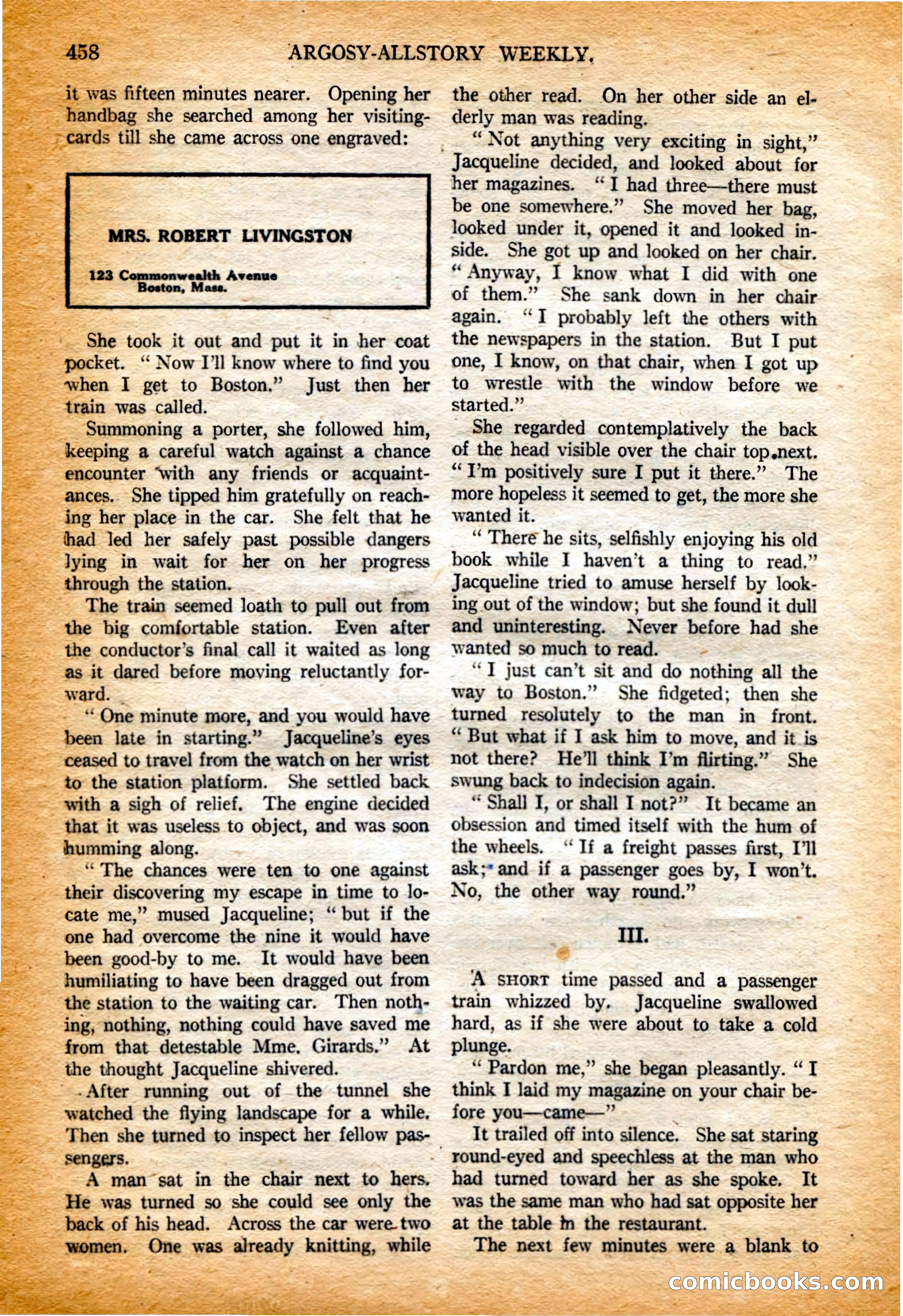 Argosy All-Story Weekly, 4 February 1922 — page 148 of 180