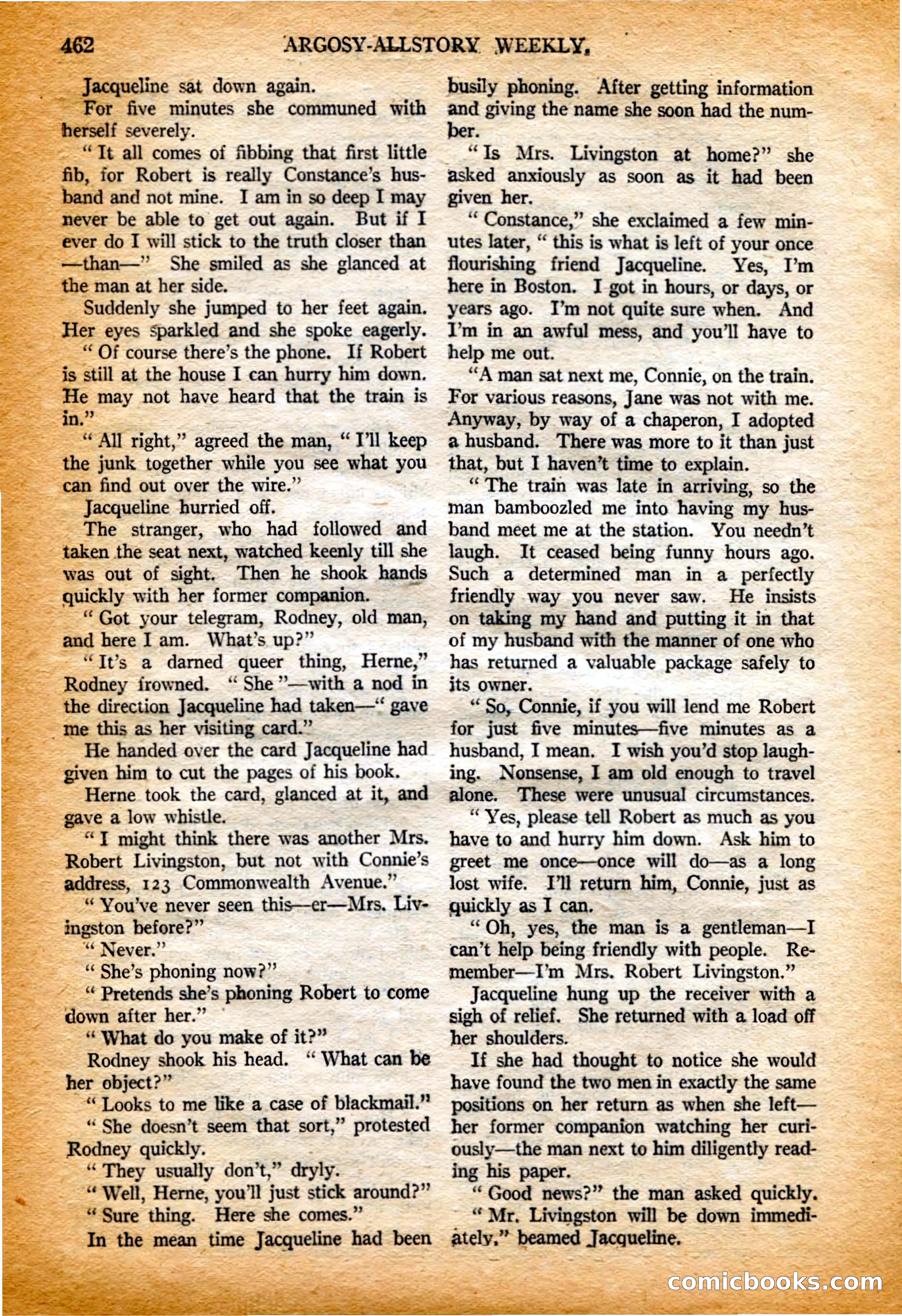 Argosy All-Story Weekly, 4 February 1922 — page 152 of 180
