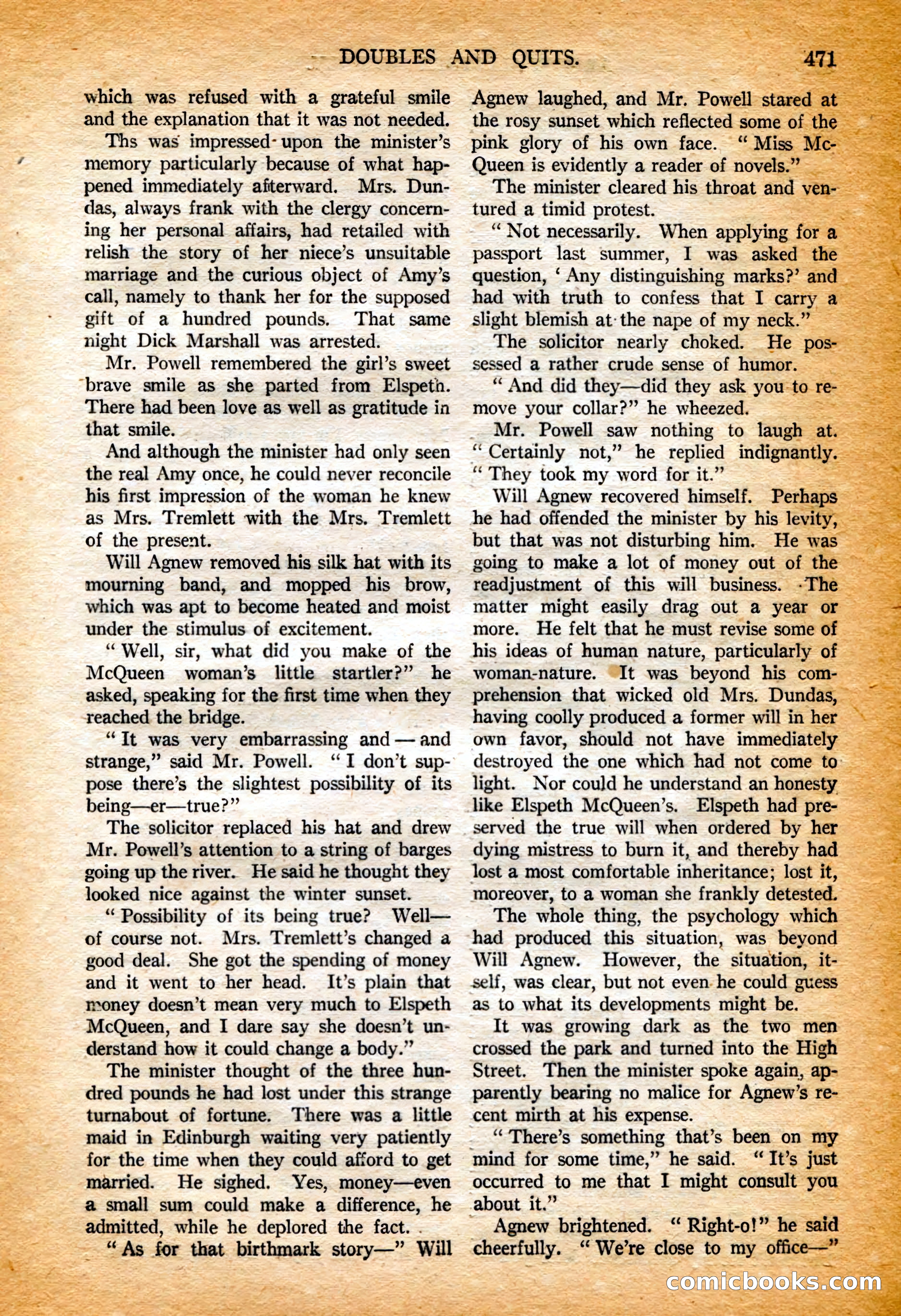 Argosy All-Story Weekly, 4 February 1922 — page 161 of 180