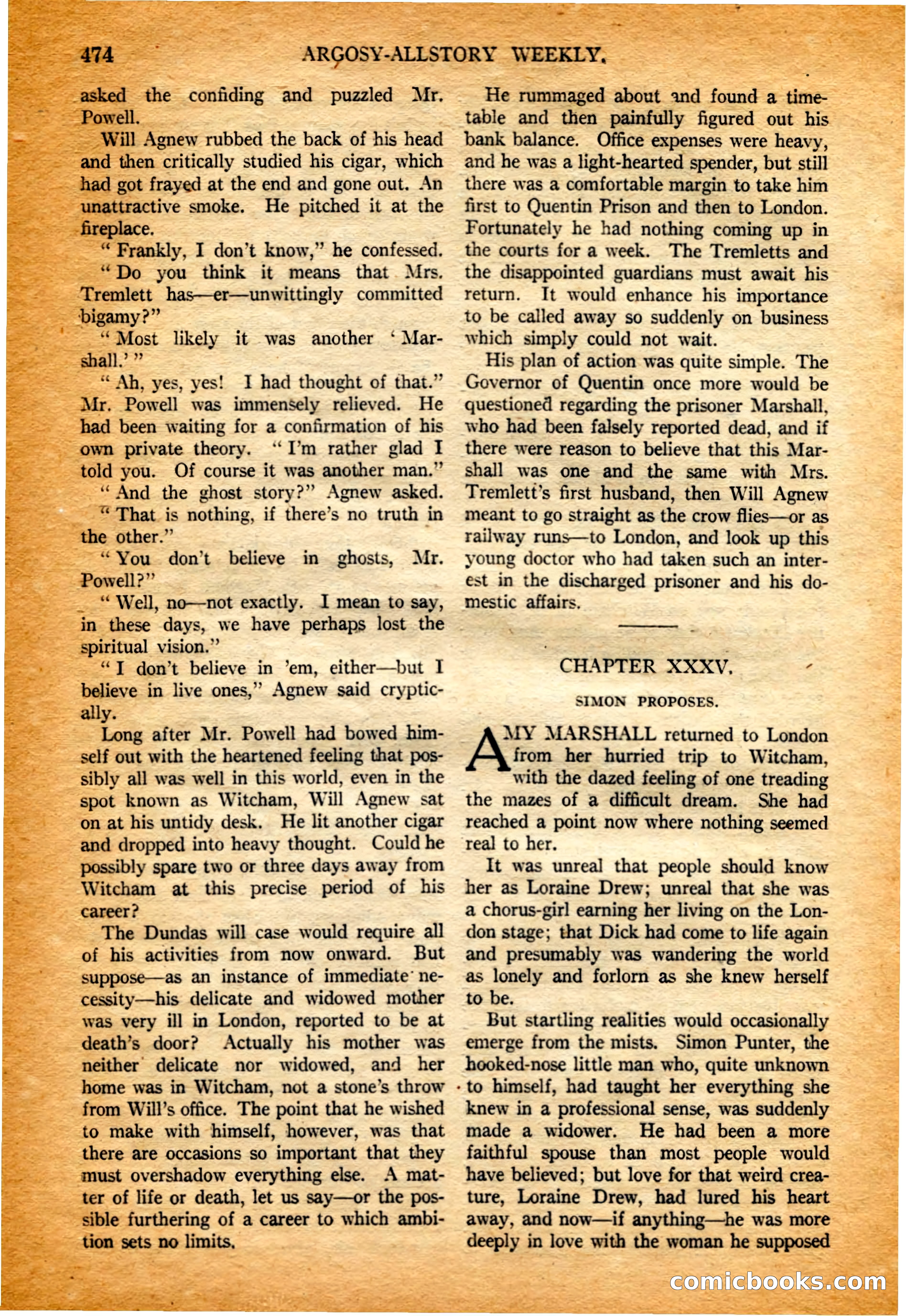 Argosy All-Story Weekly, 4 February 1922 — page 164 of 180