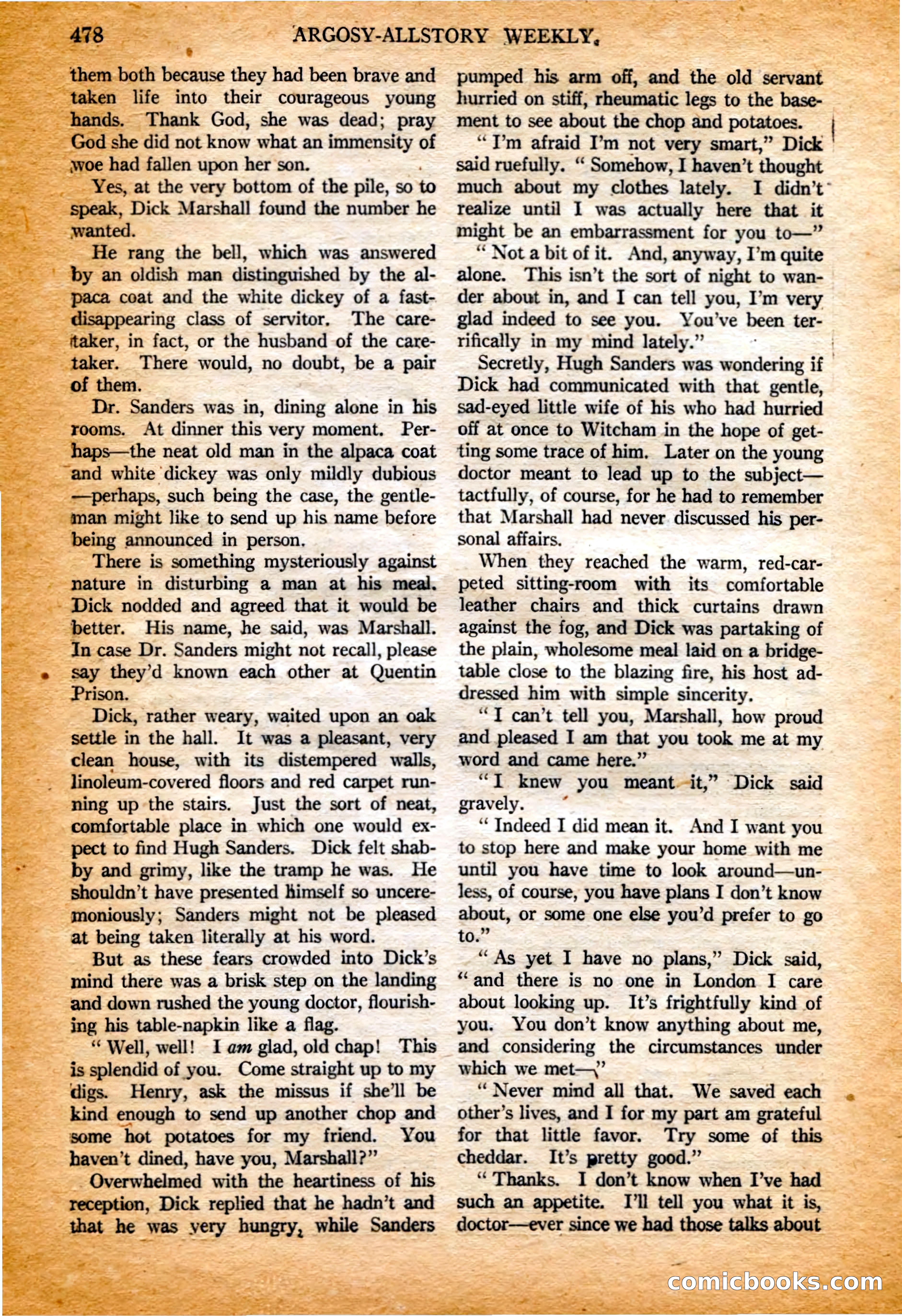 Argosy All-Story Weekly, 4 February 1922 — page 168 of 180