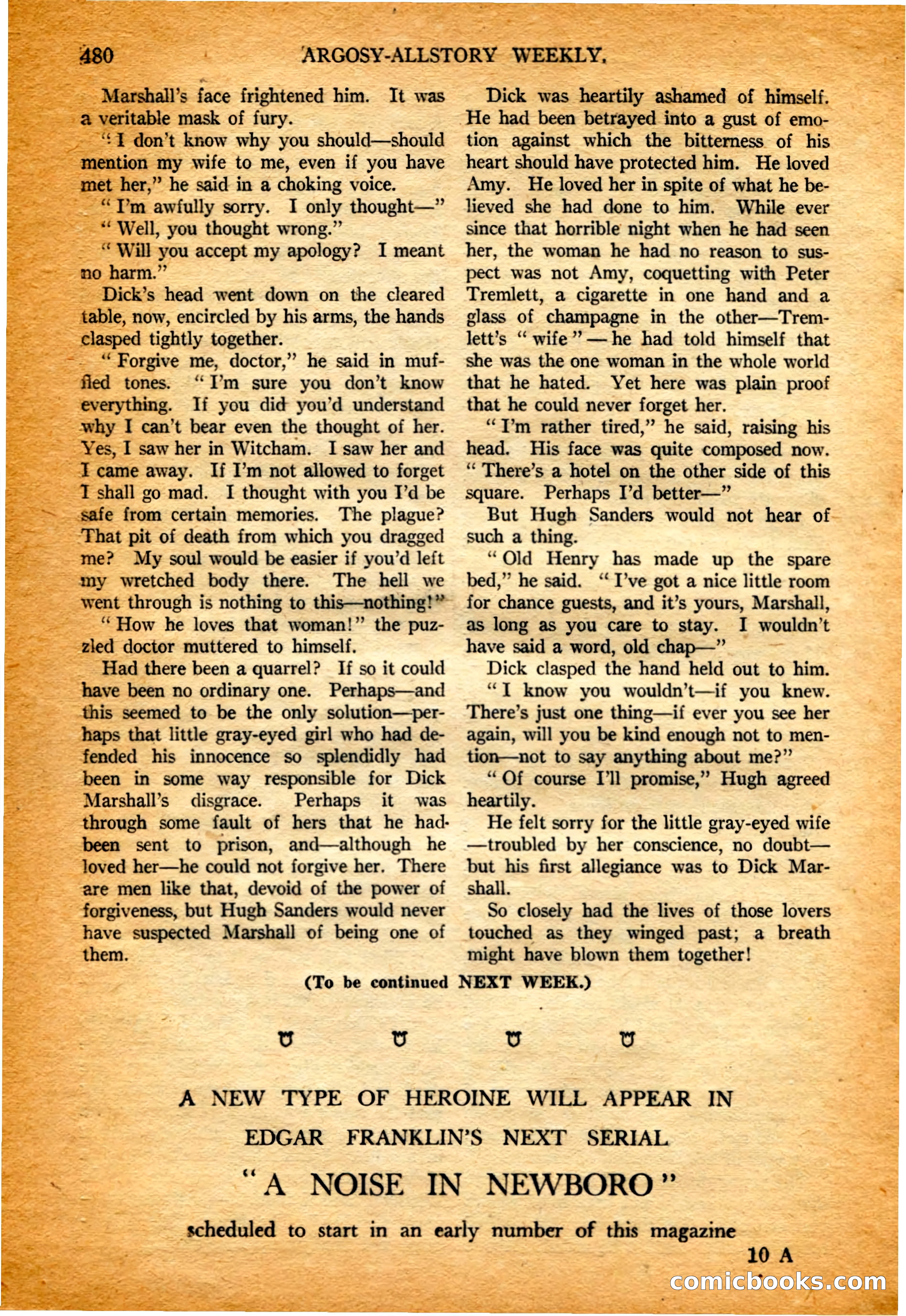 Argosy All-Story Weekly, 4 February 1922 — page 170 of 180