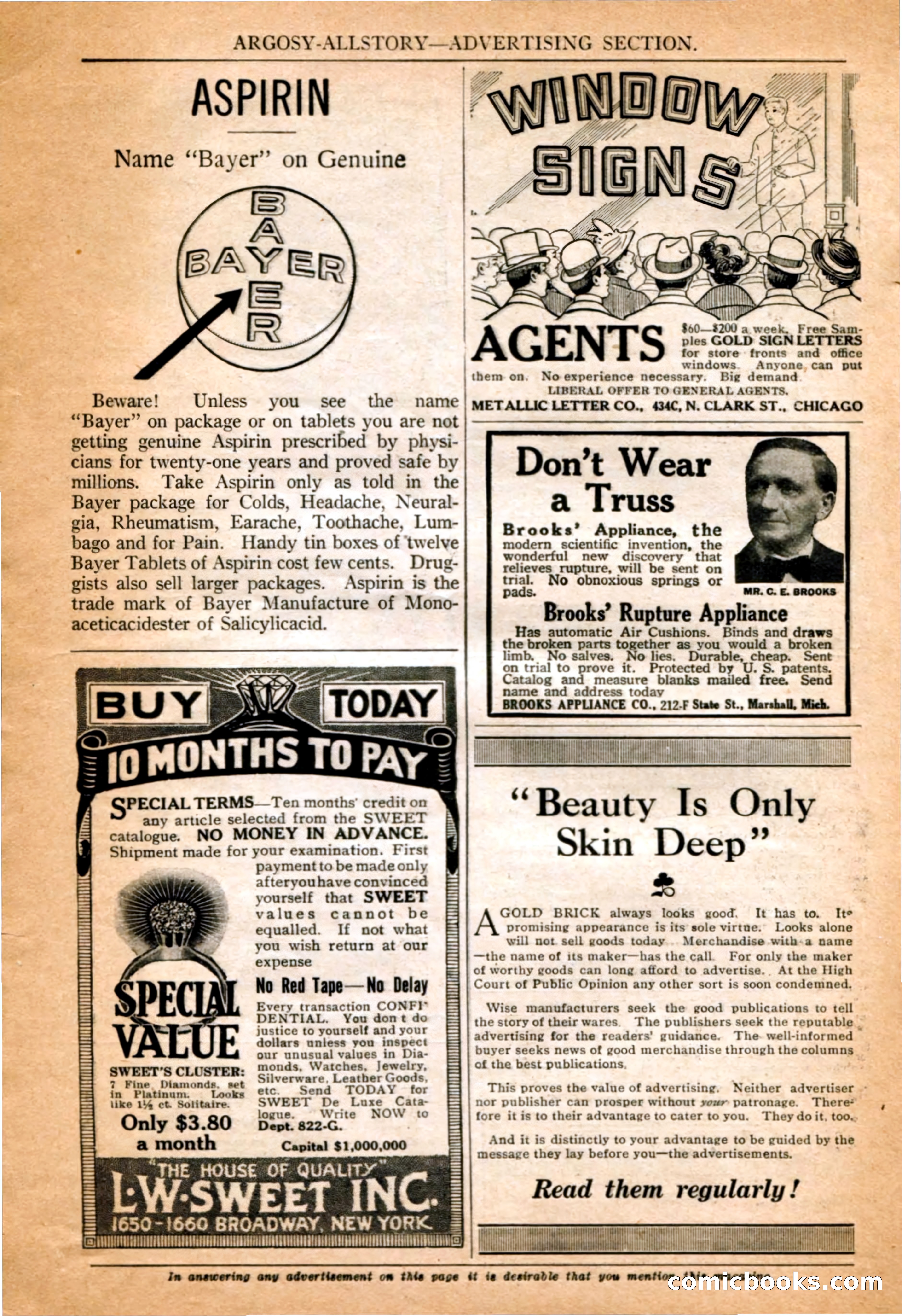Argosy All-Story Weekly, 4 February 1922 — page 176 of 180