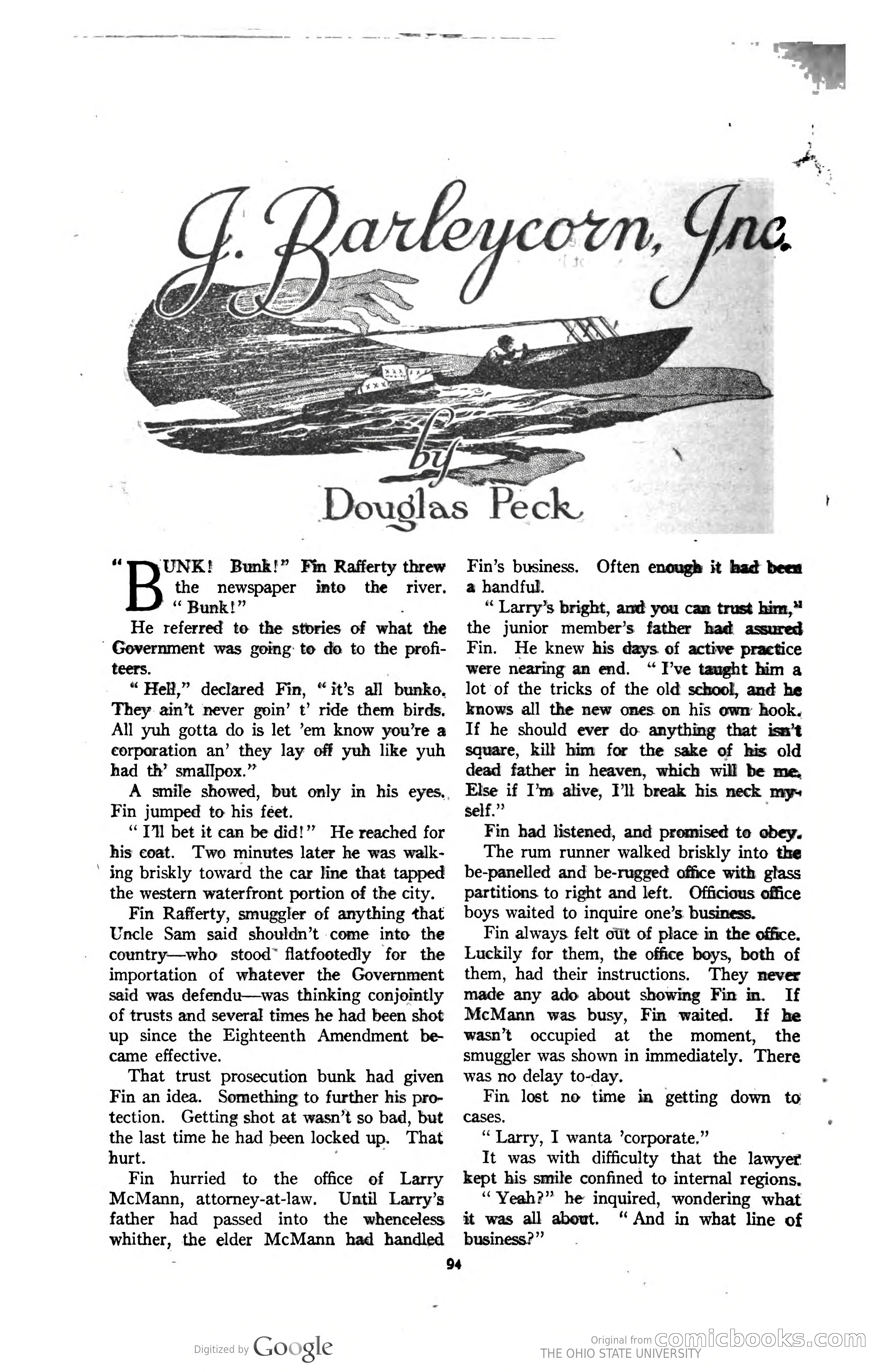 Argosy All-Story Weekly — 'The Metal Monster' — page 100 of 206