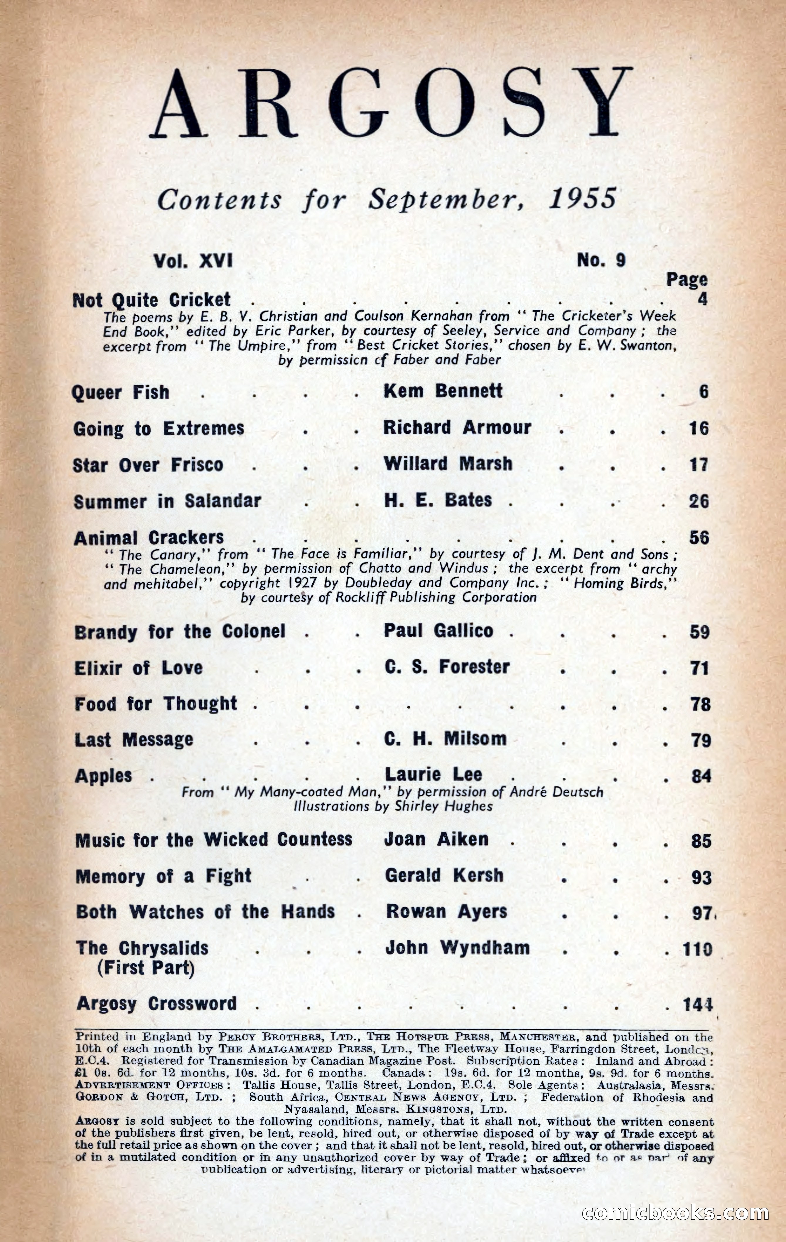 Argosy, September 1955 — page 5 of 148