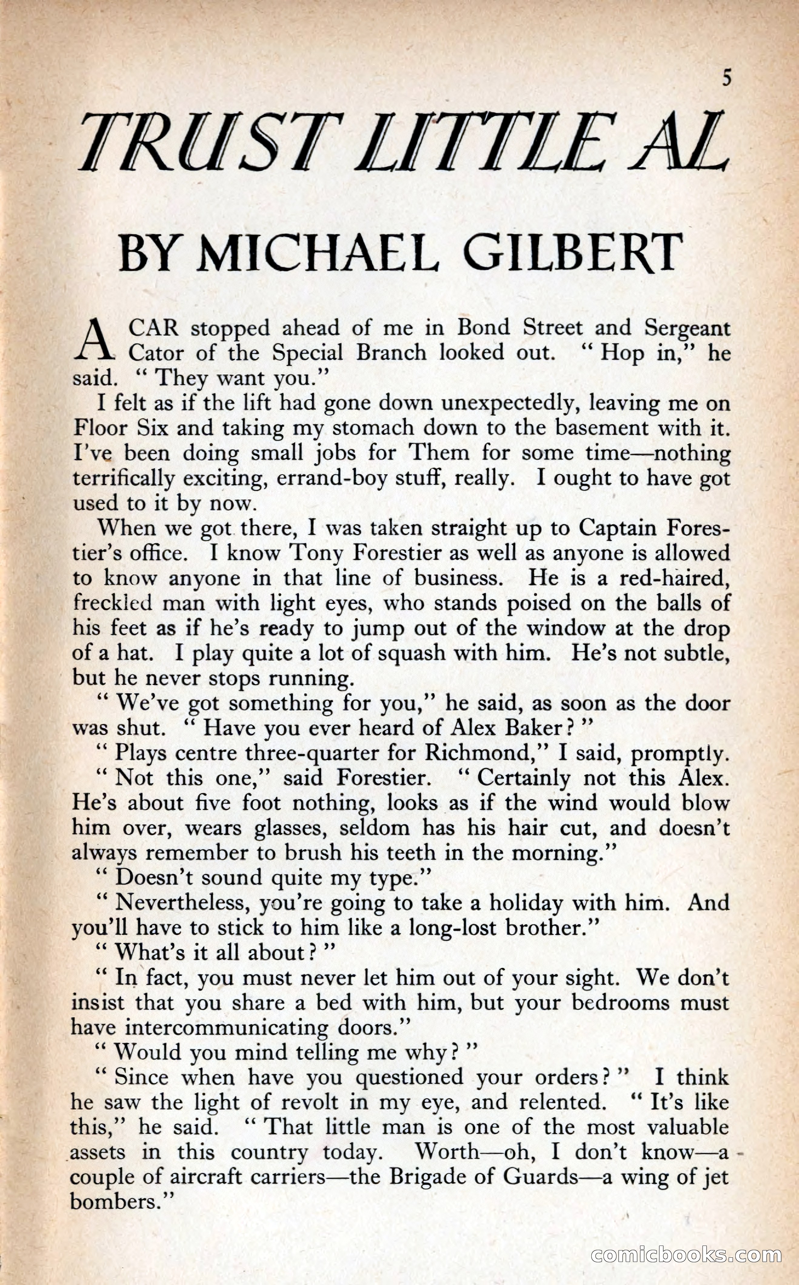 Argosy: The Short Story Magazine — page 5 of 146