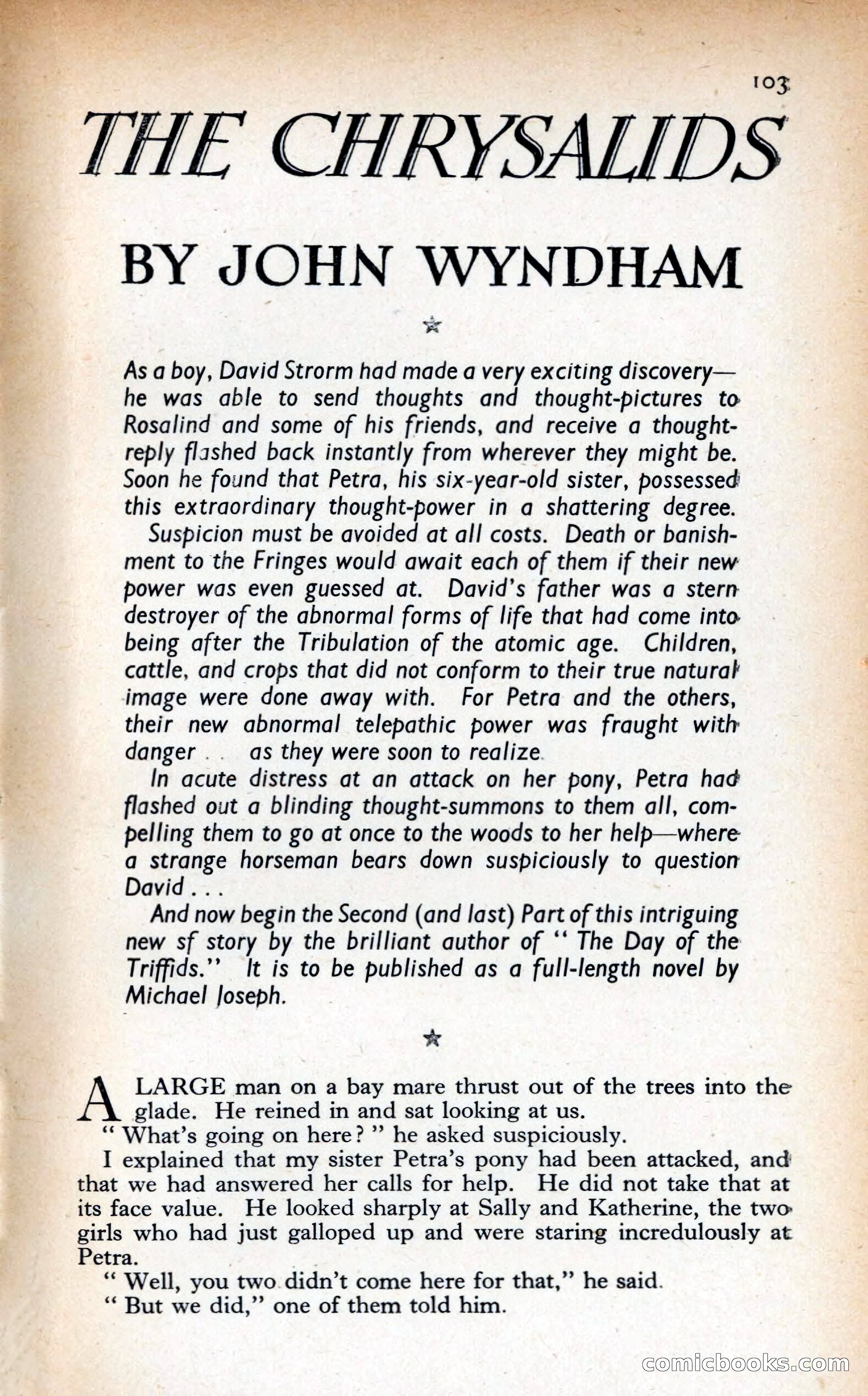 Argosy: The Short Story Magazine — page 103 of 146