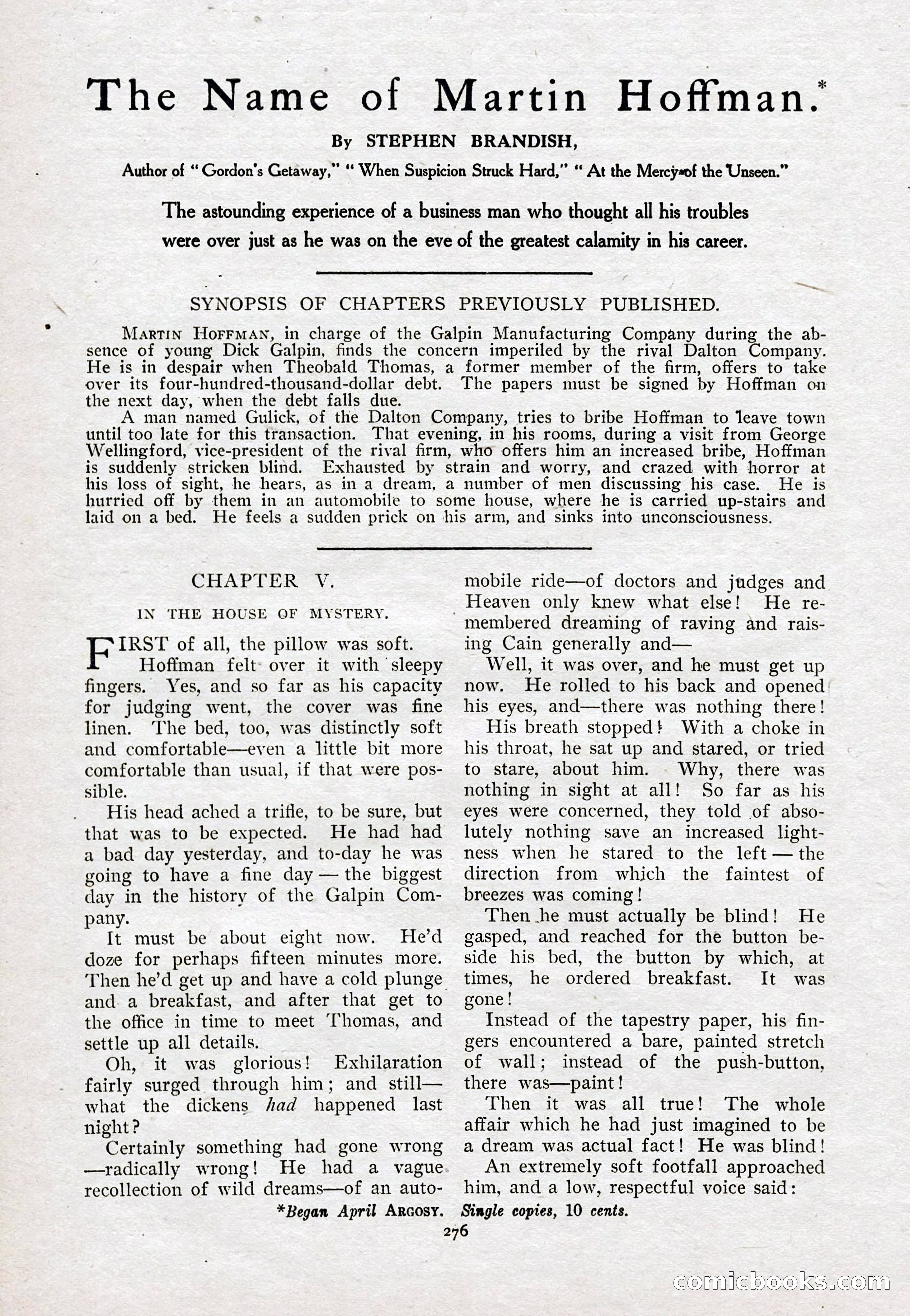 The Argosy for May — page 89 of 227