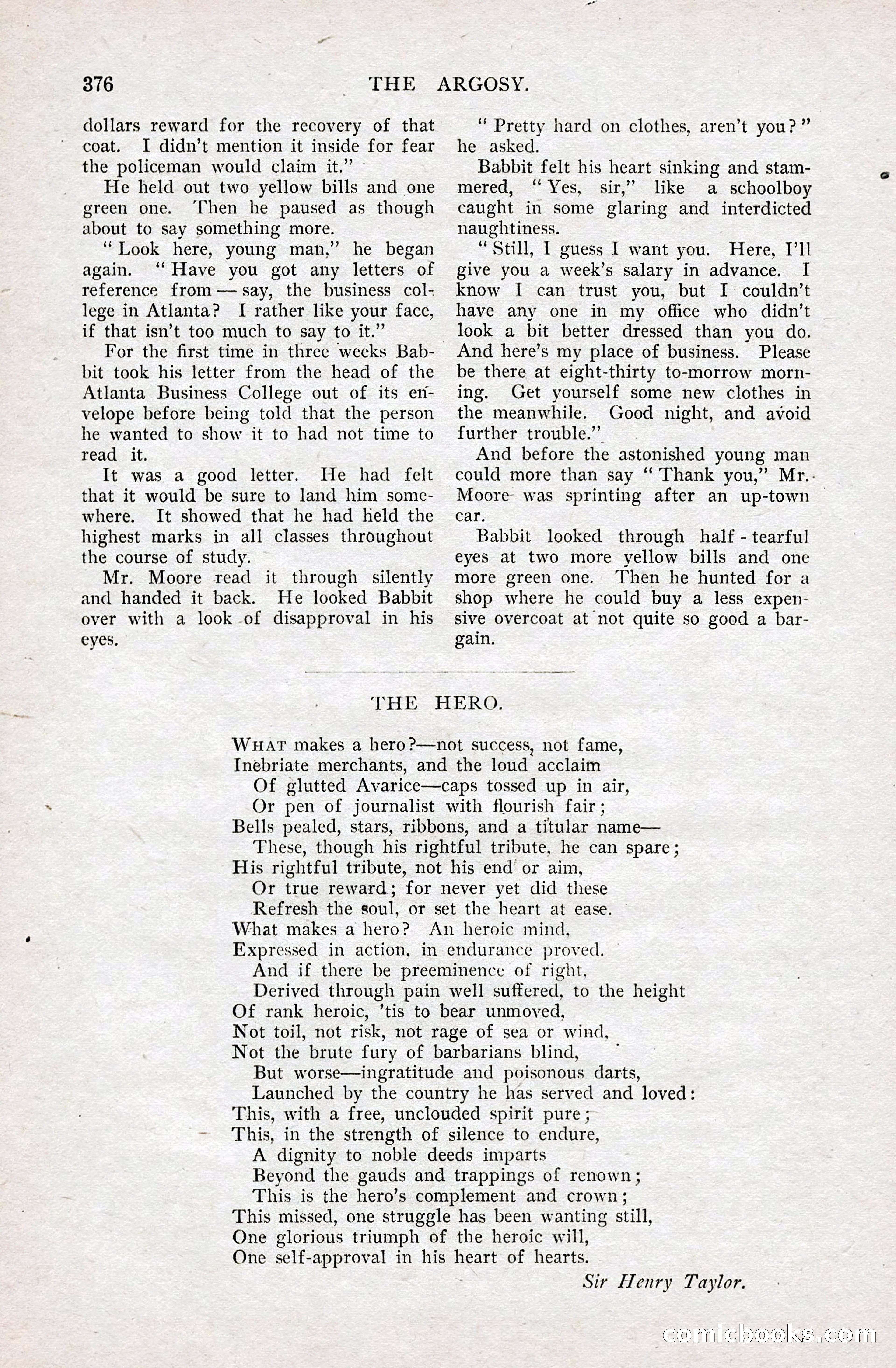The Argosy for May — page 189 of 227