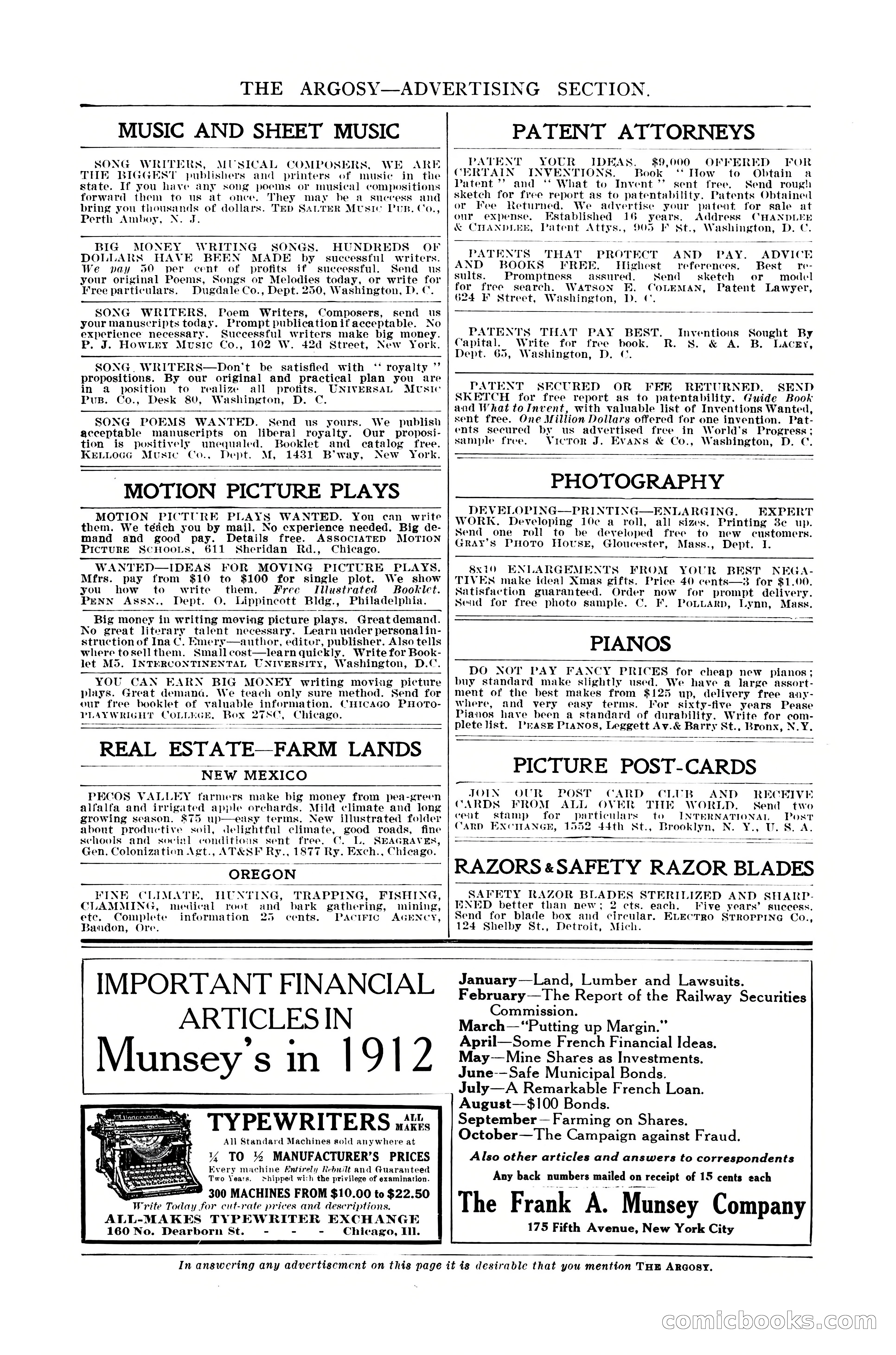 The Argosy, Christmas 1912 — page 9 of 276