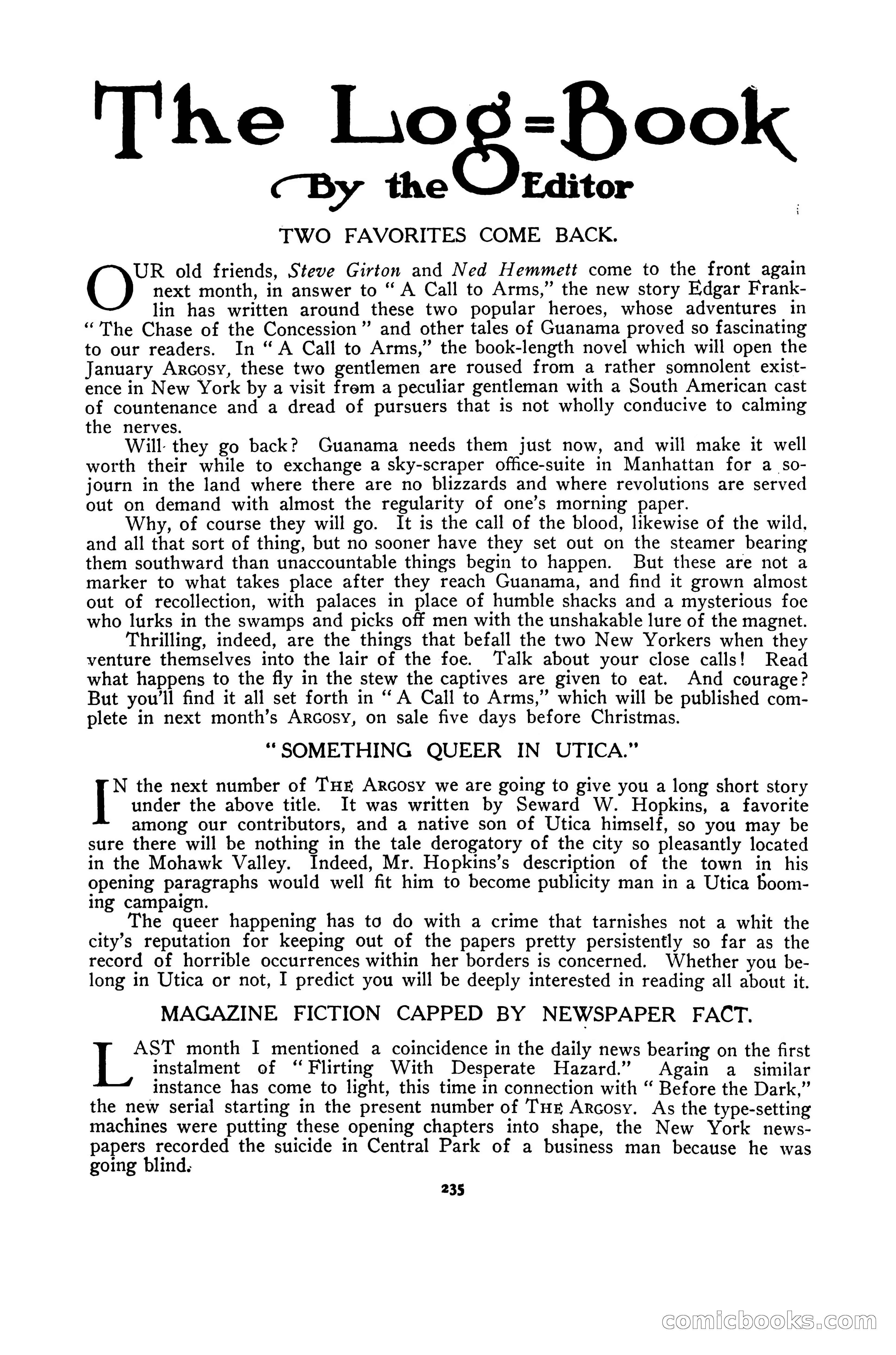 The Argosy, Christmas 1912 — page 249 of 276