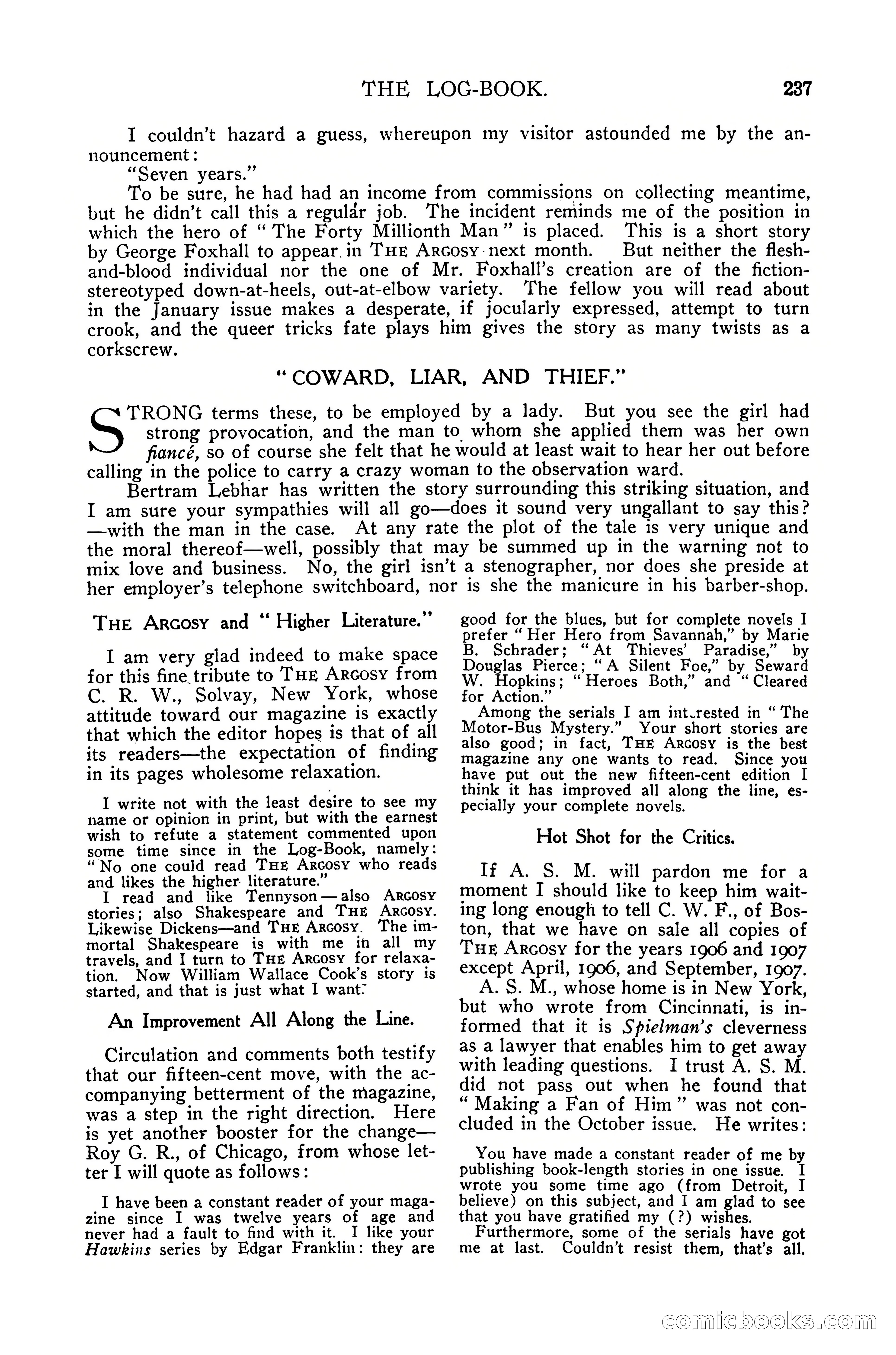 The Argosy, Christmas 1912 — page 251 of 276