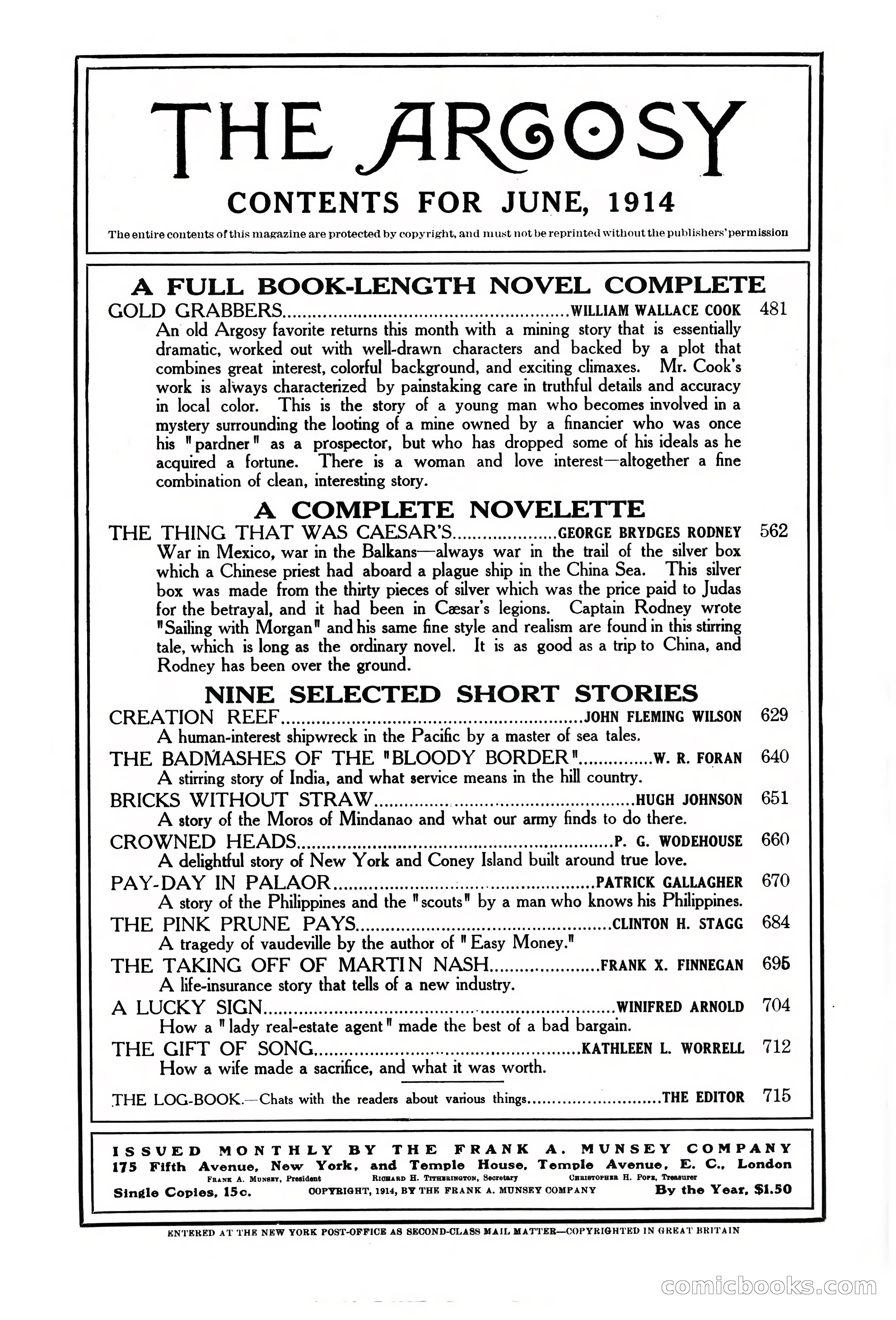 The Argosy, Vol. 76, No. 3 — page 5 of 266