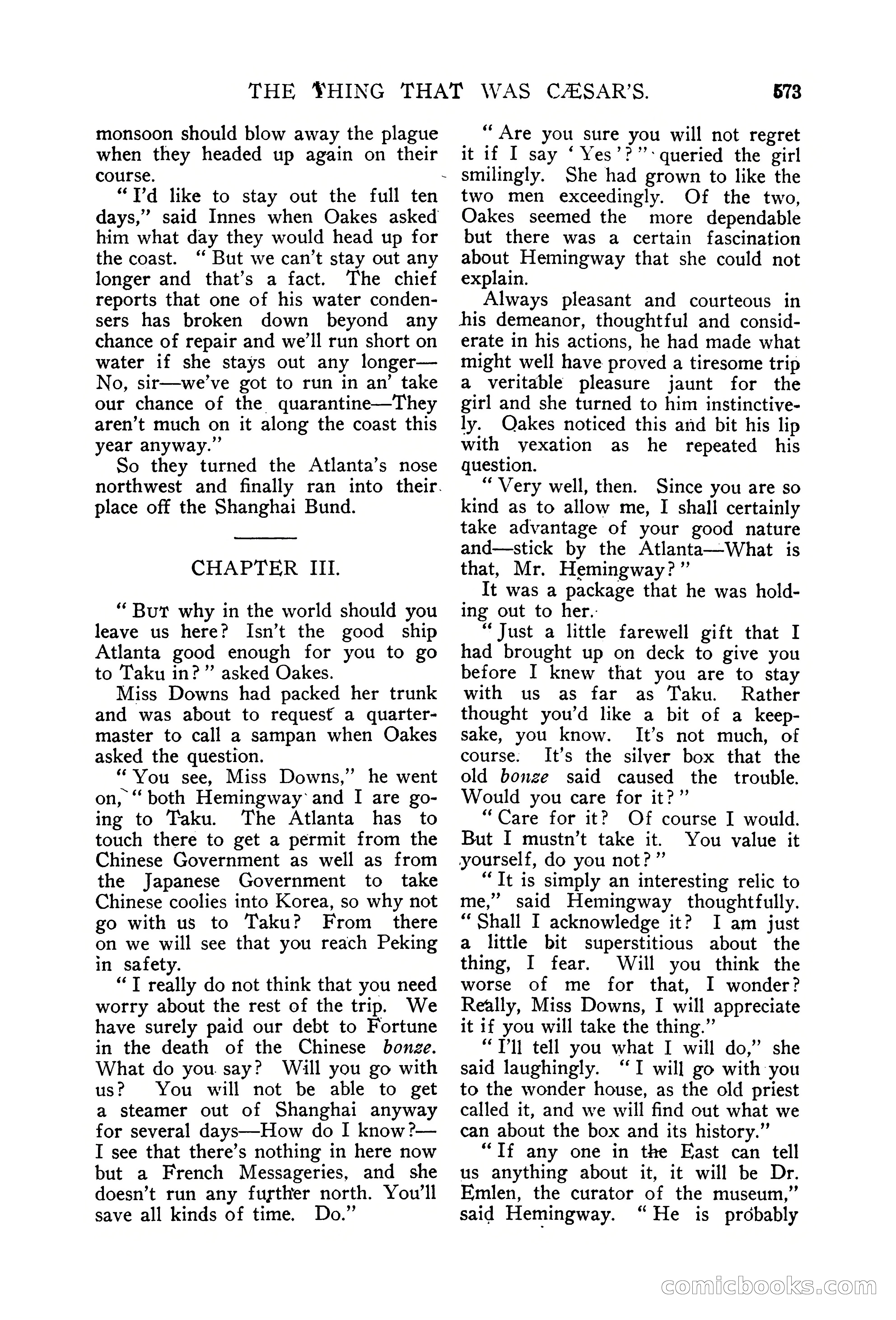 The Argosy, Vol. 76, No. 3 — page 103 of 266
