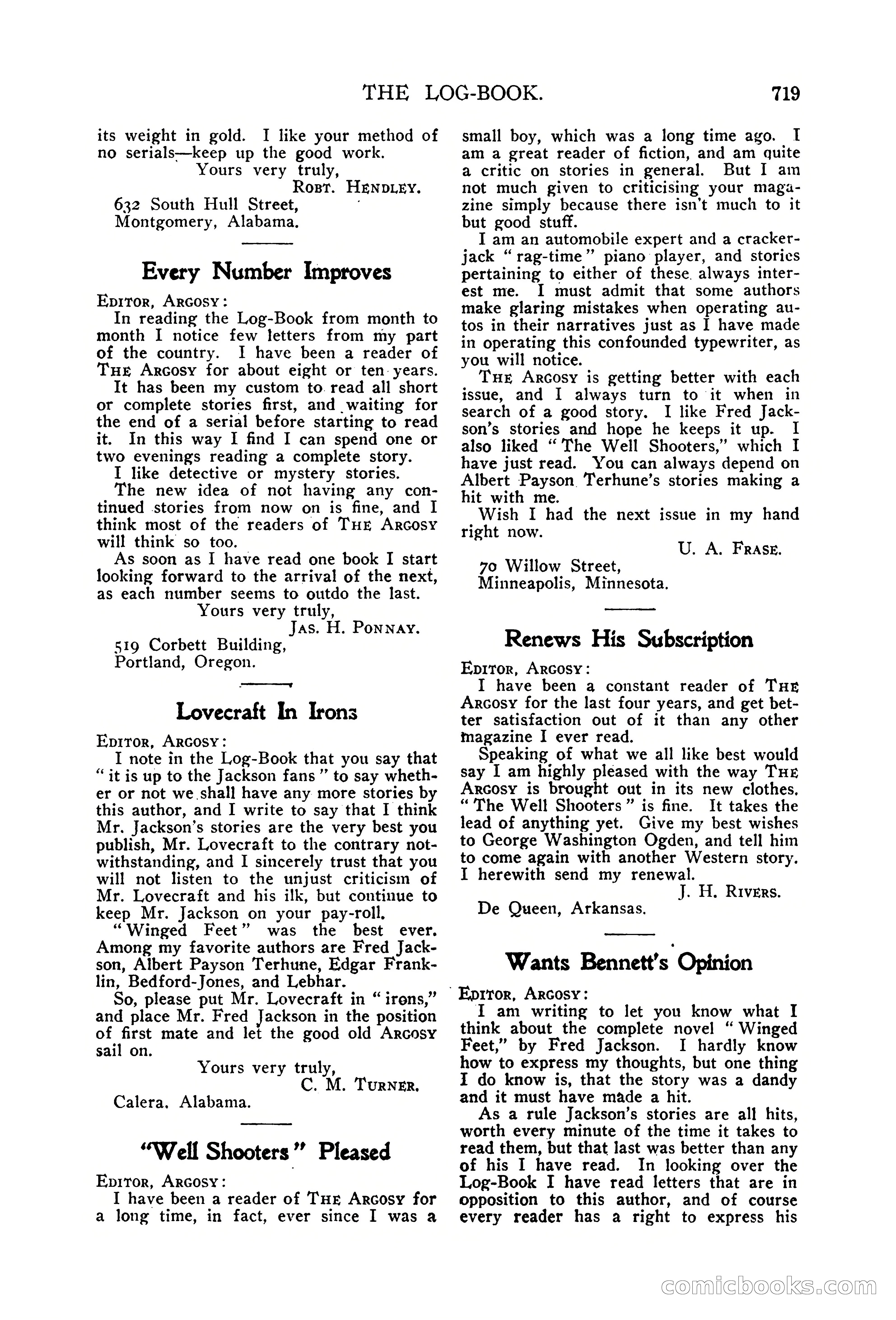 The Argosy, Vol. 76, No. 3 — page 249 of 266
