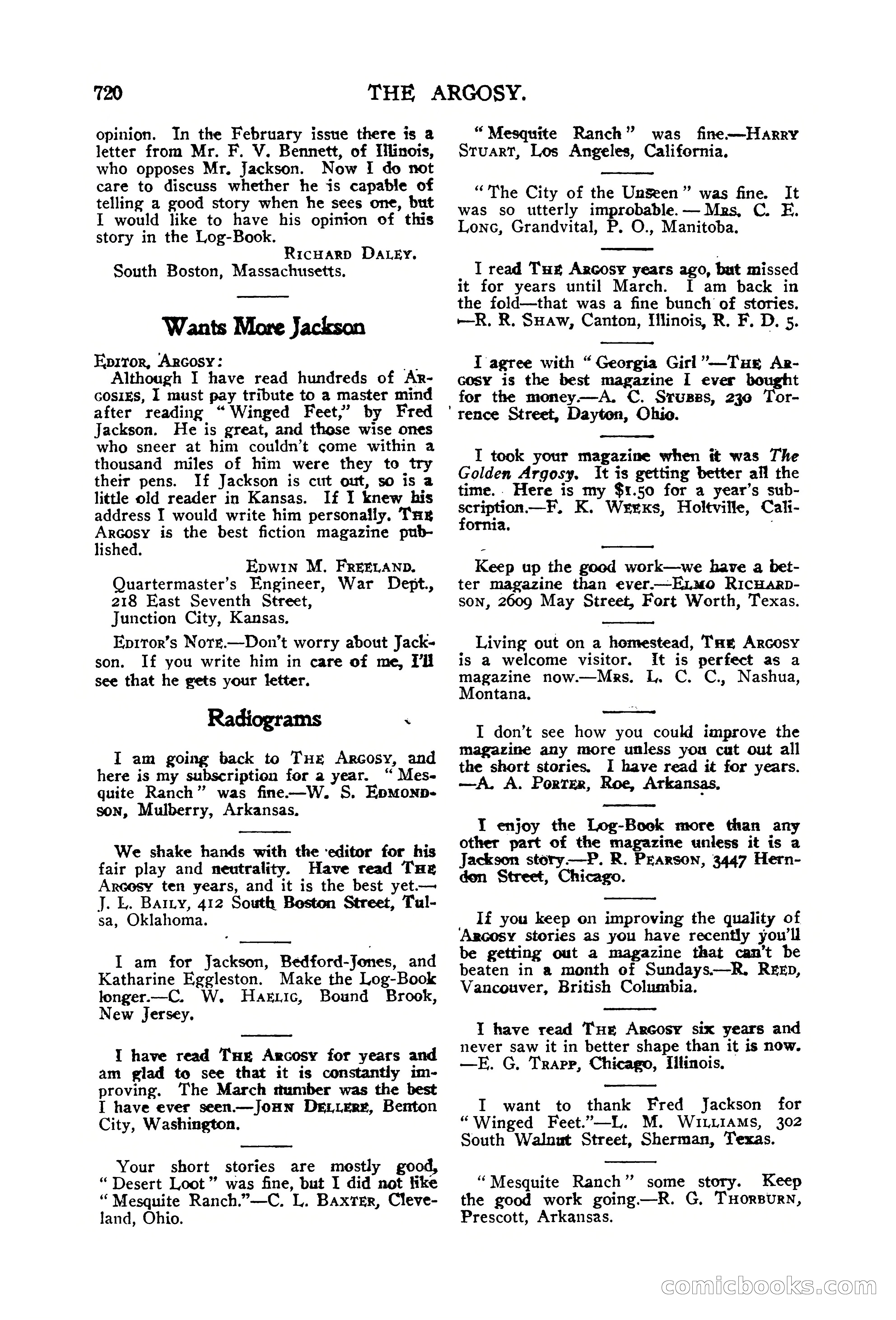 The Argosy, Vol. 76, No. 3 — page 250 of 266