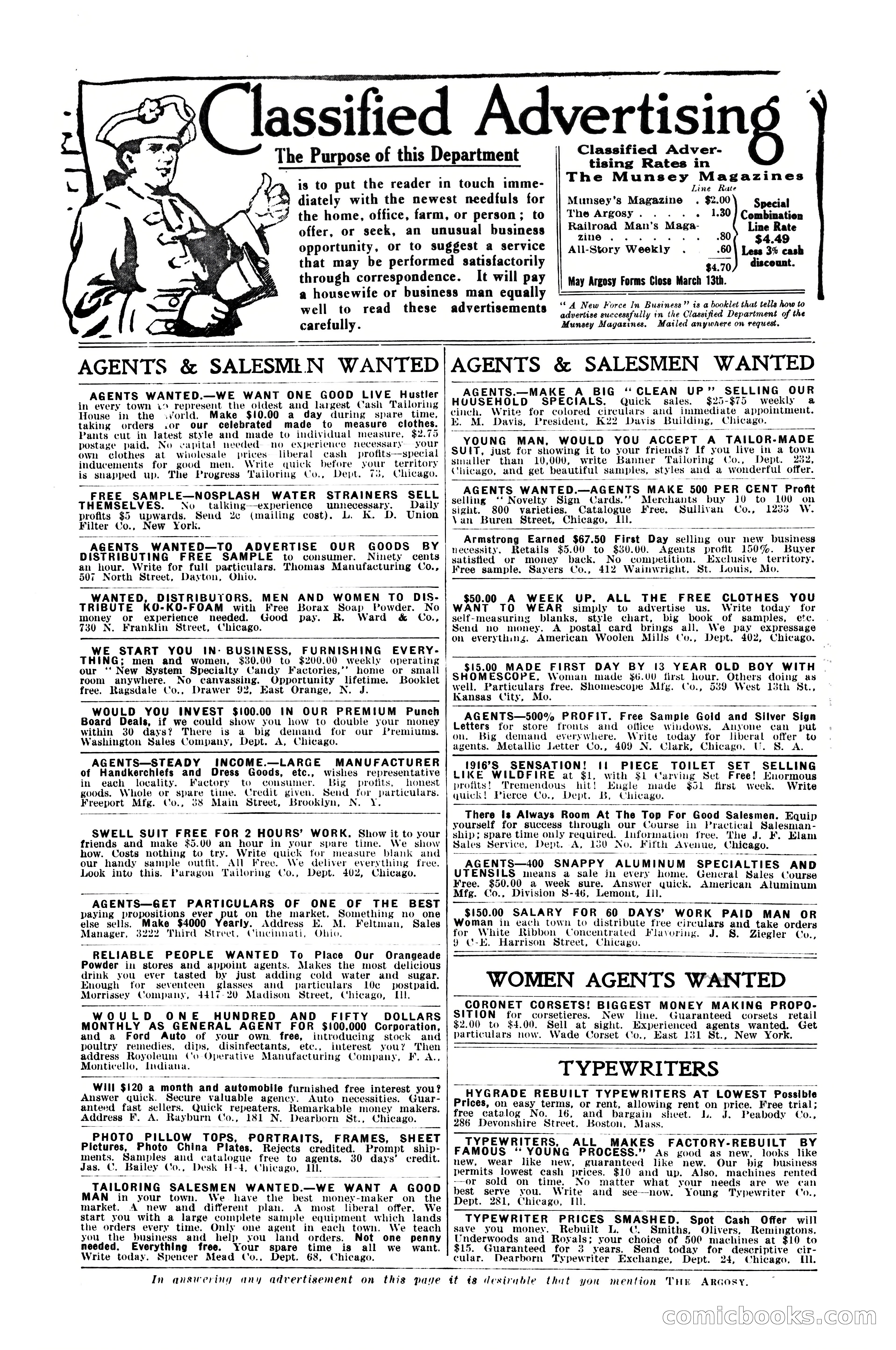 The Argosy, April 1916 — page 6 of 220