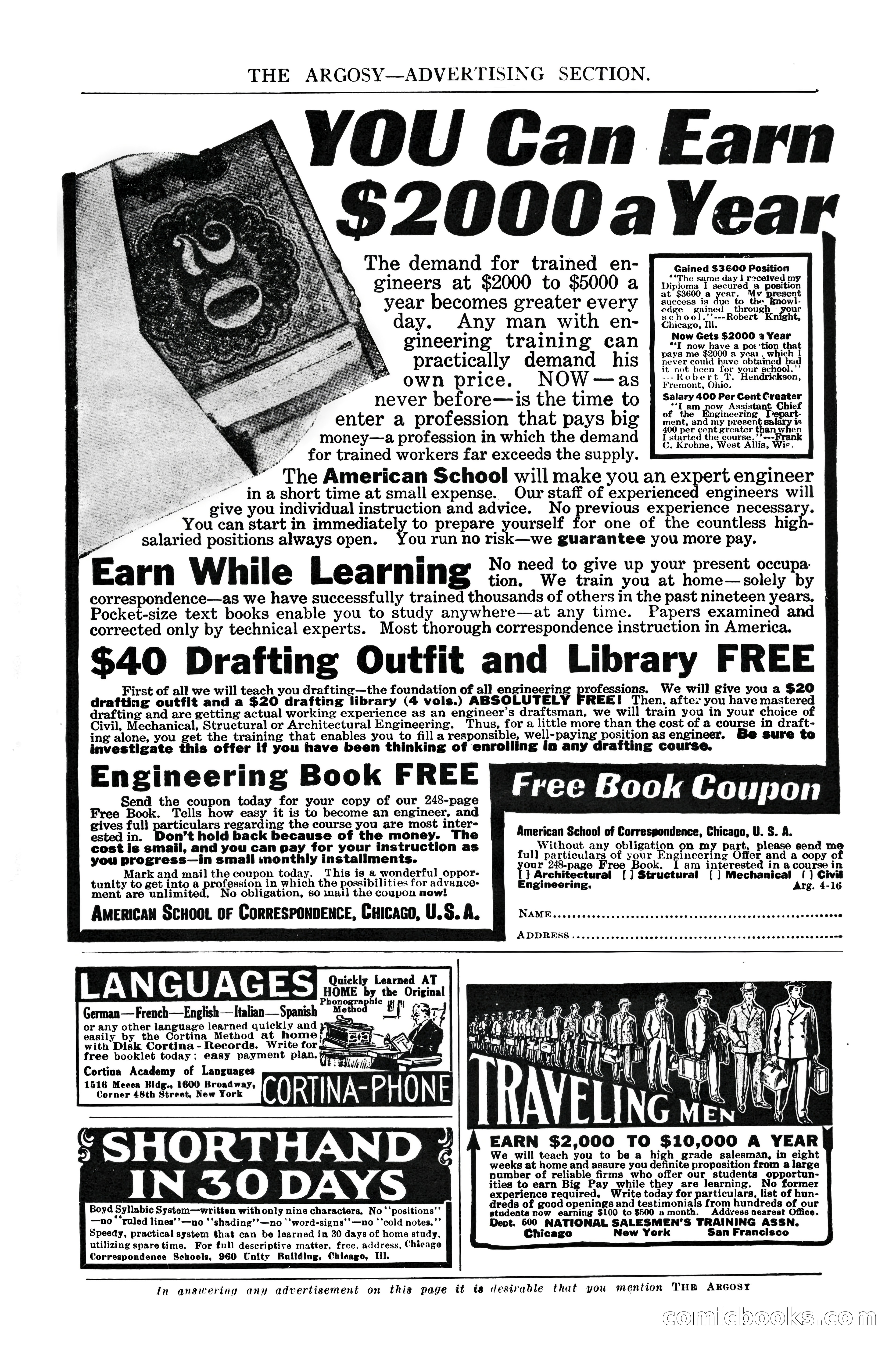 The Argosy, April 1916 — page 9 of 220