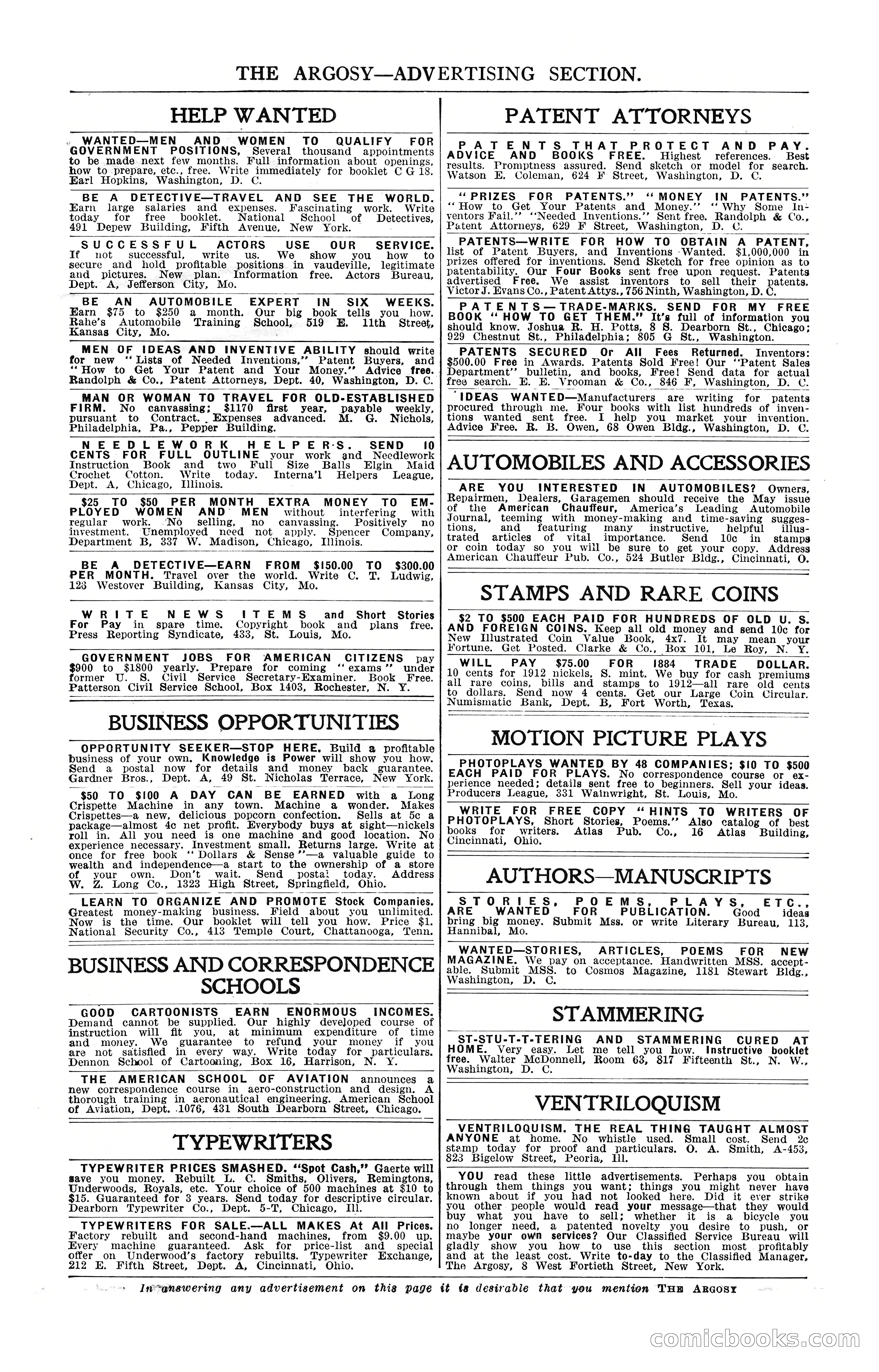 Argosy, Vol. 85, No. 3 — page 7 of 192