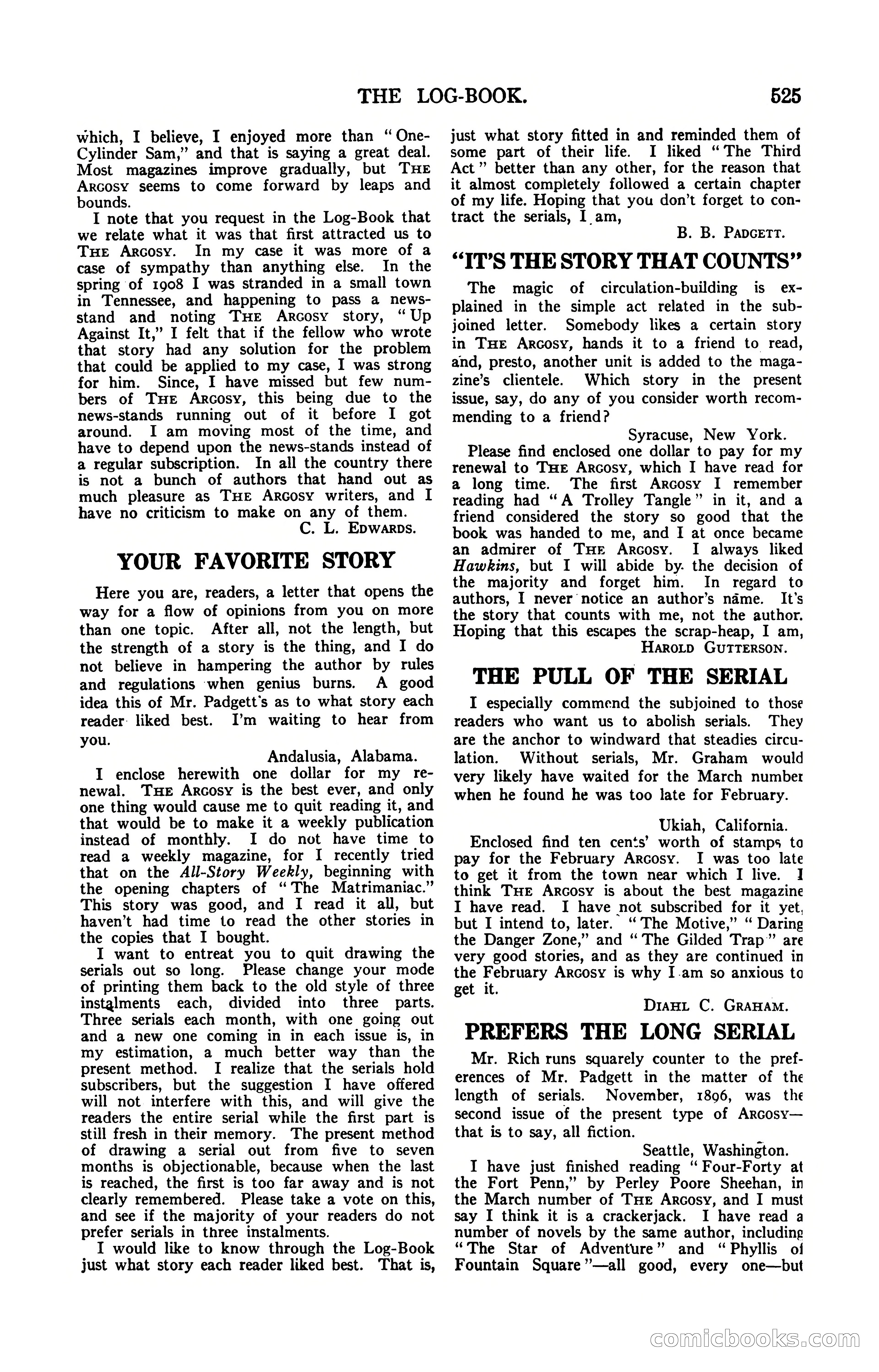 Argosy, Vol. 85, No. 3 — page 183 of 192