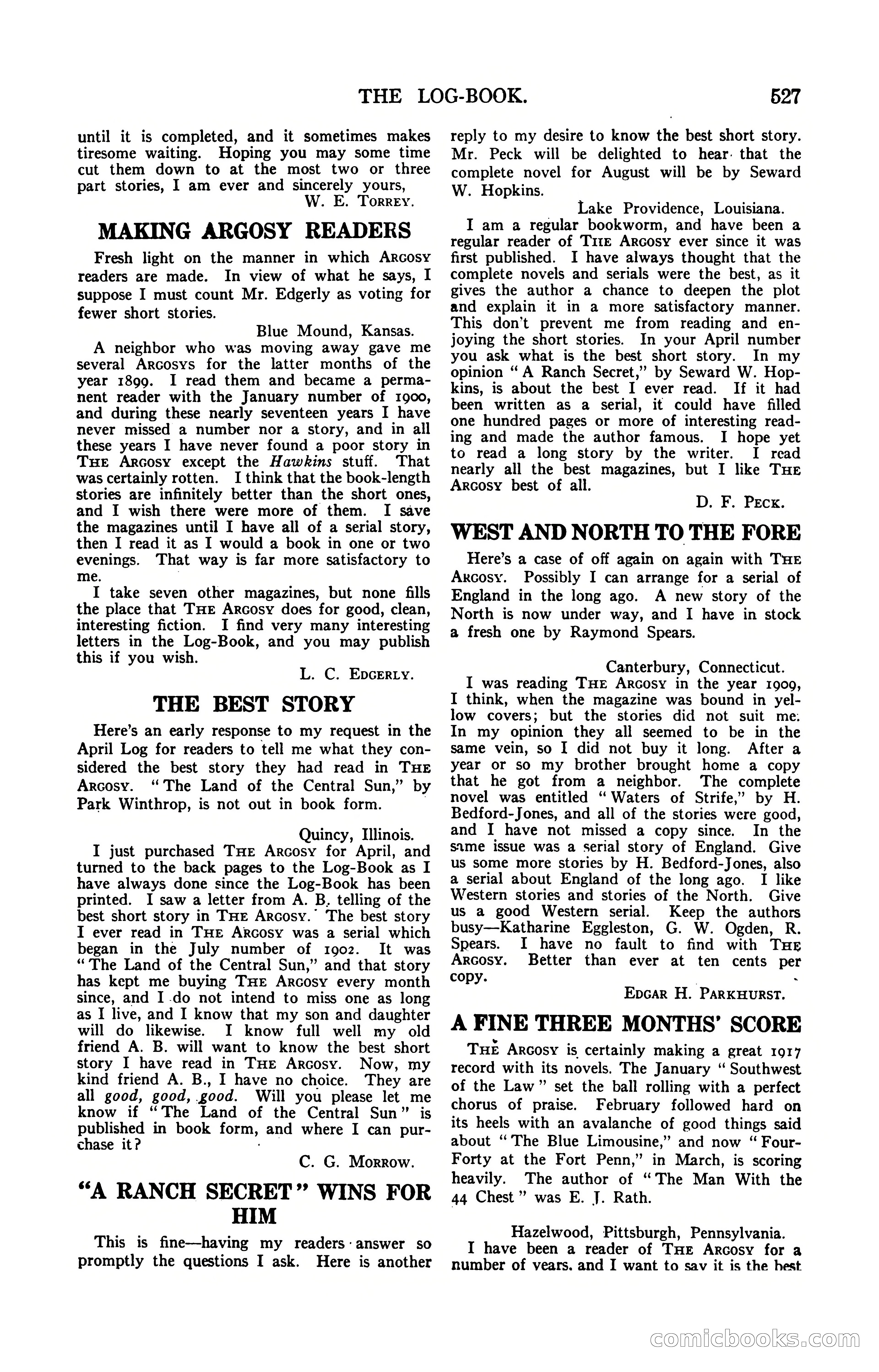 Argosy, Vol. 85, No. 3 — page 185 of 192