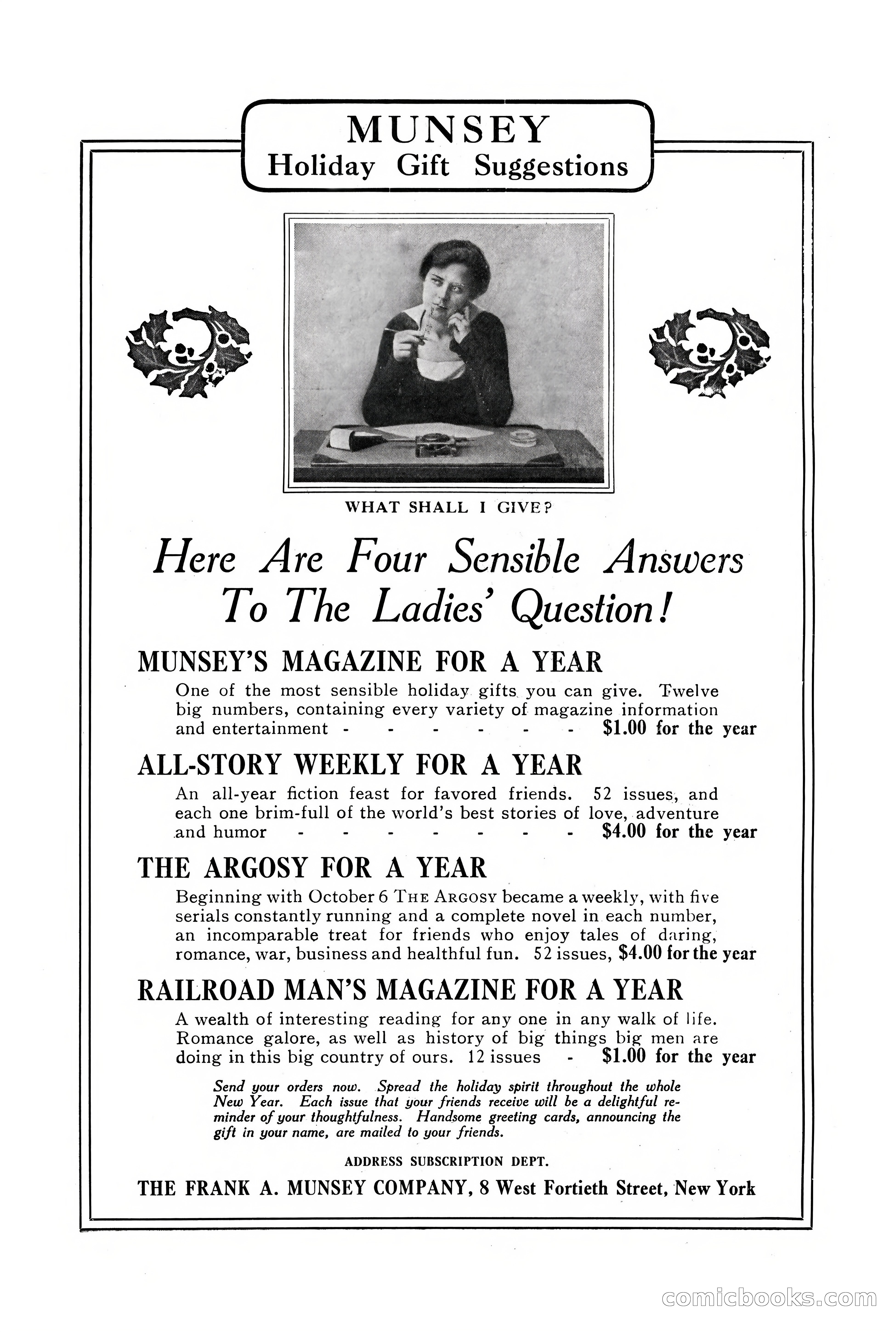 The Argosy, Vol. 90 No. 1 — page 2 of 200